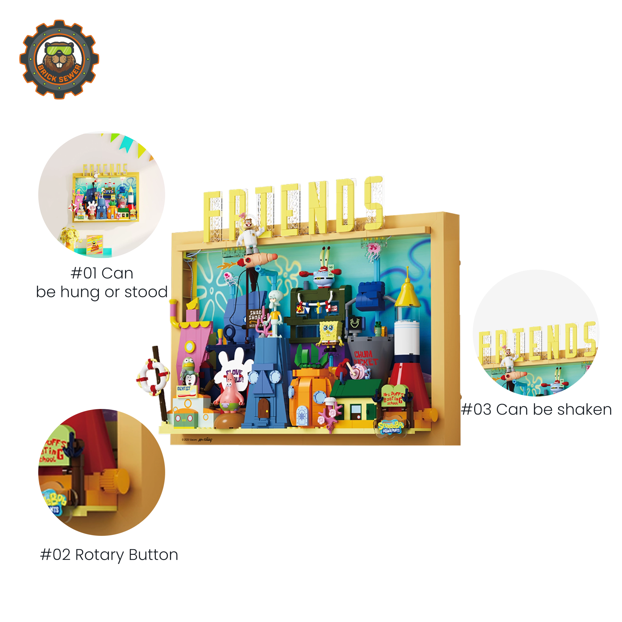 AreaX AB0083 SpongeBob SquarePants Bikini Bottom Paradise Movie