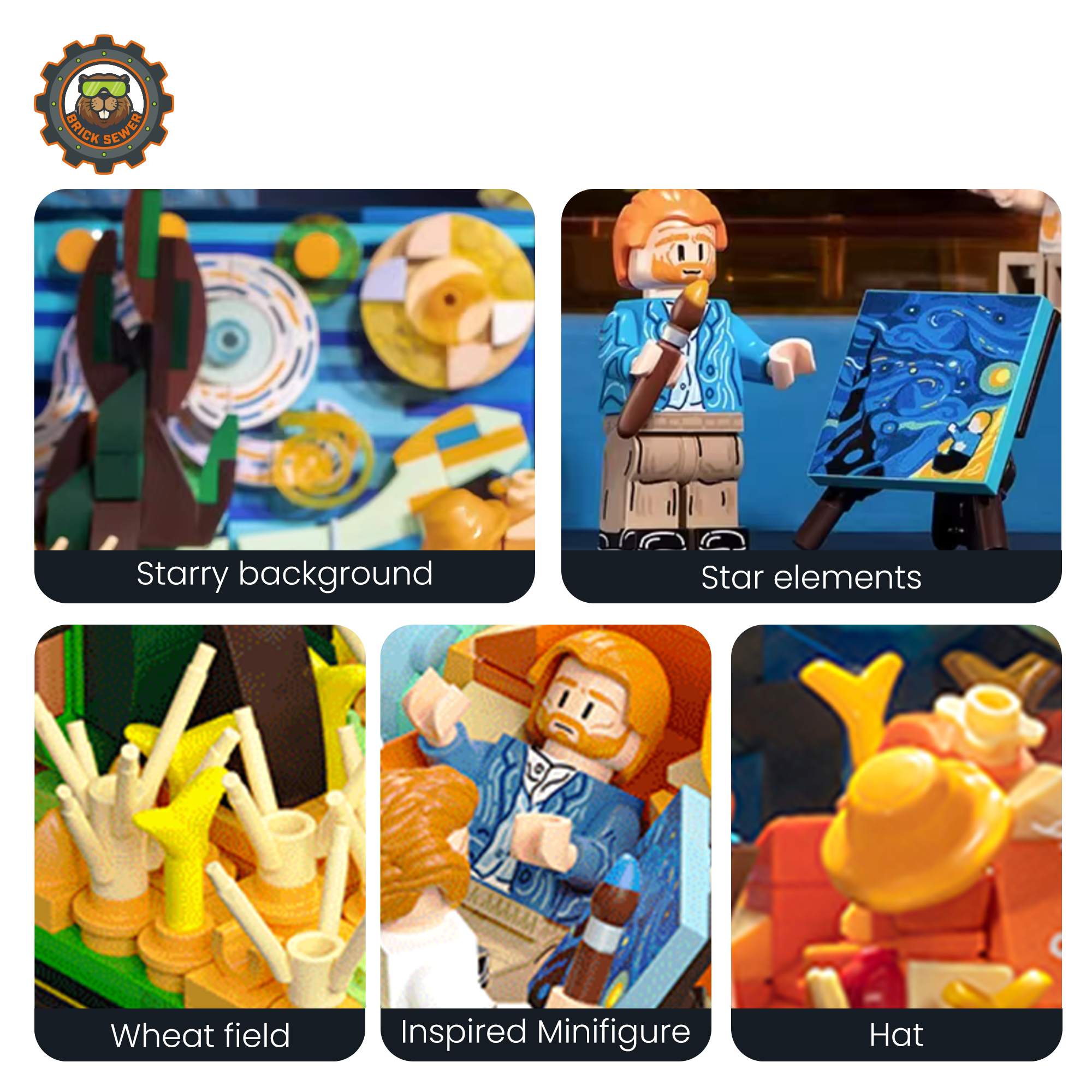 Starry (Van Gogh ver.) Building Blocks