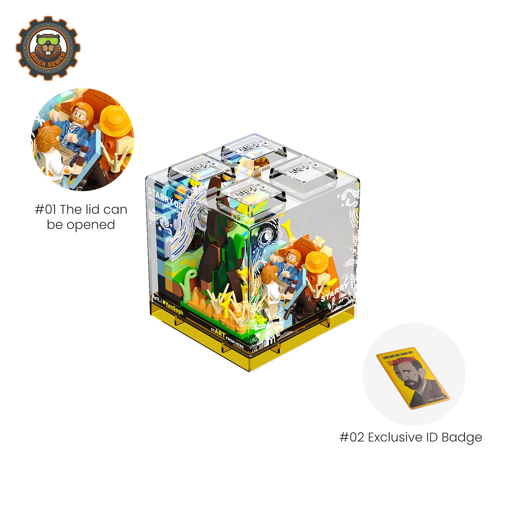 Starry (Van Gogh ver.) Building Blocks