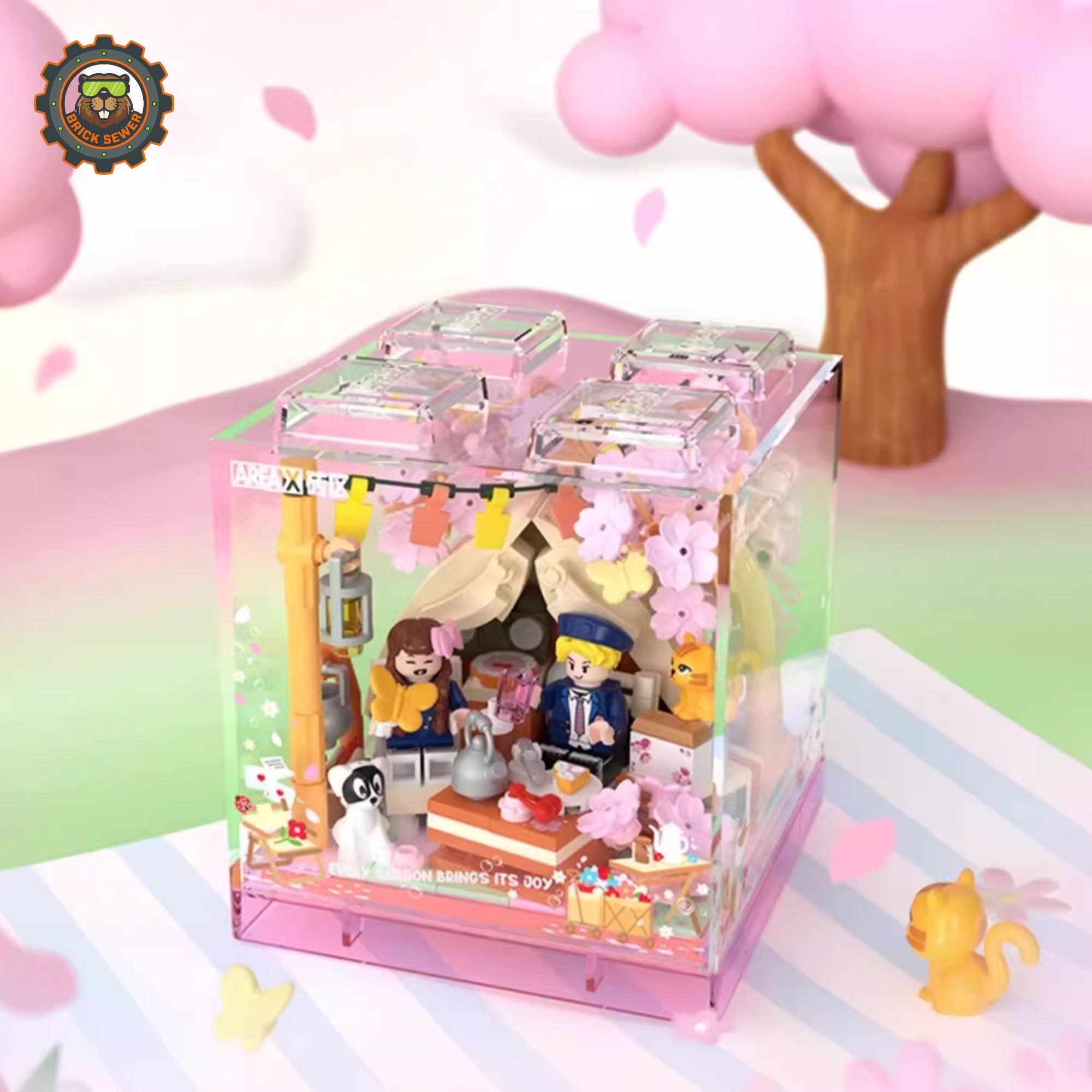 Spring Camping Brick Set