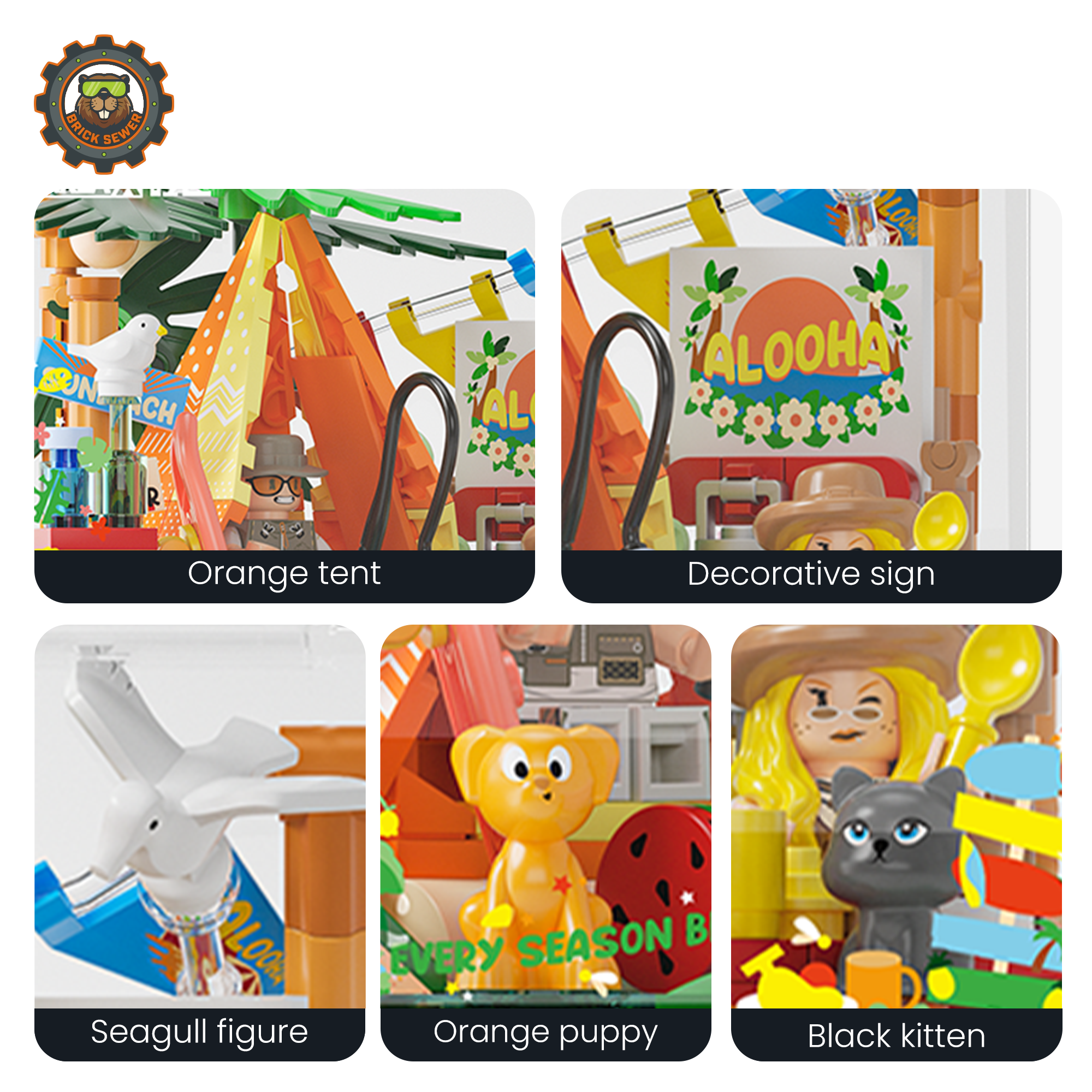 Summer Camping Brick Set