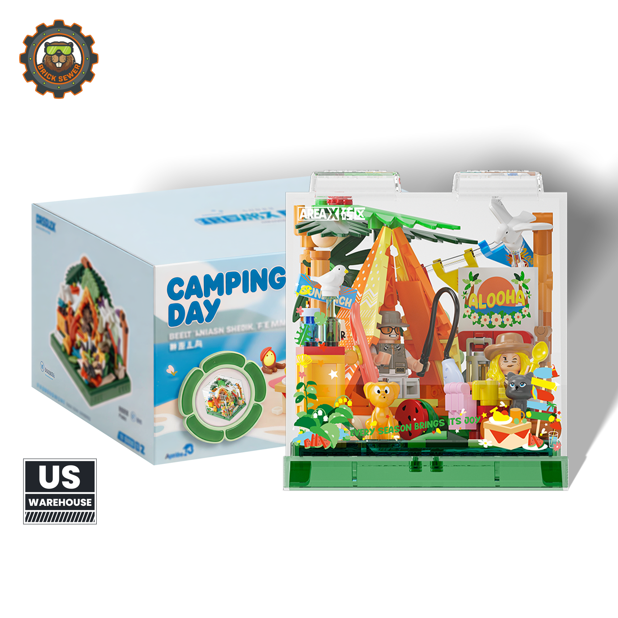 Summer Camping Brick Set