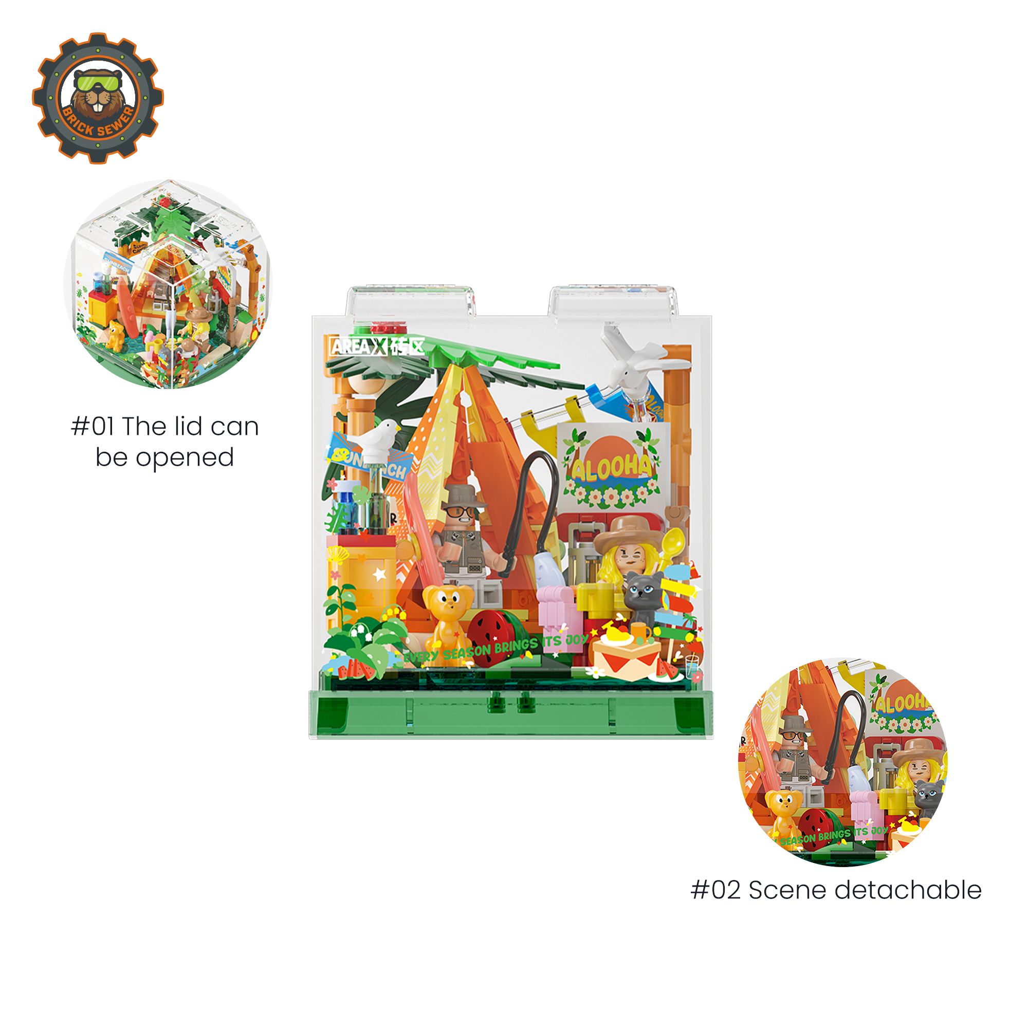 Summer Camping Brick Set