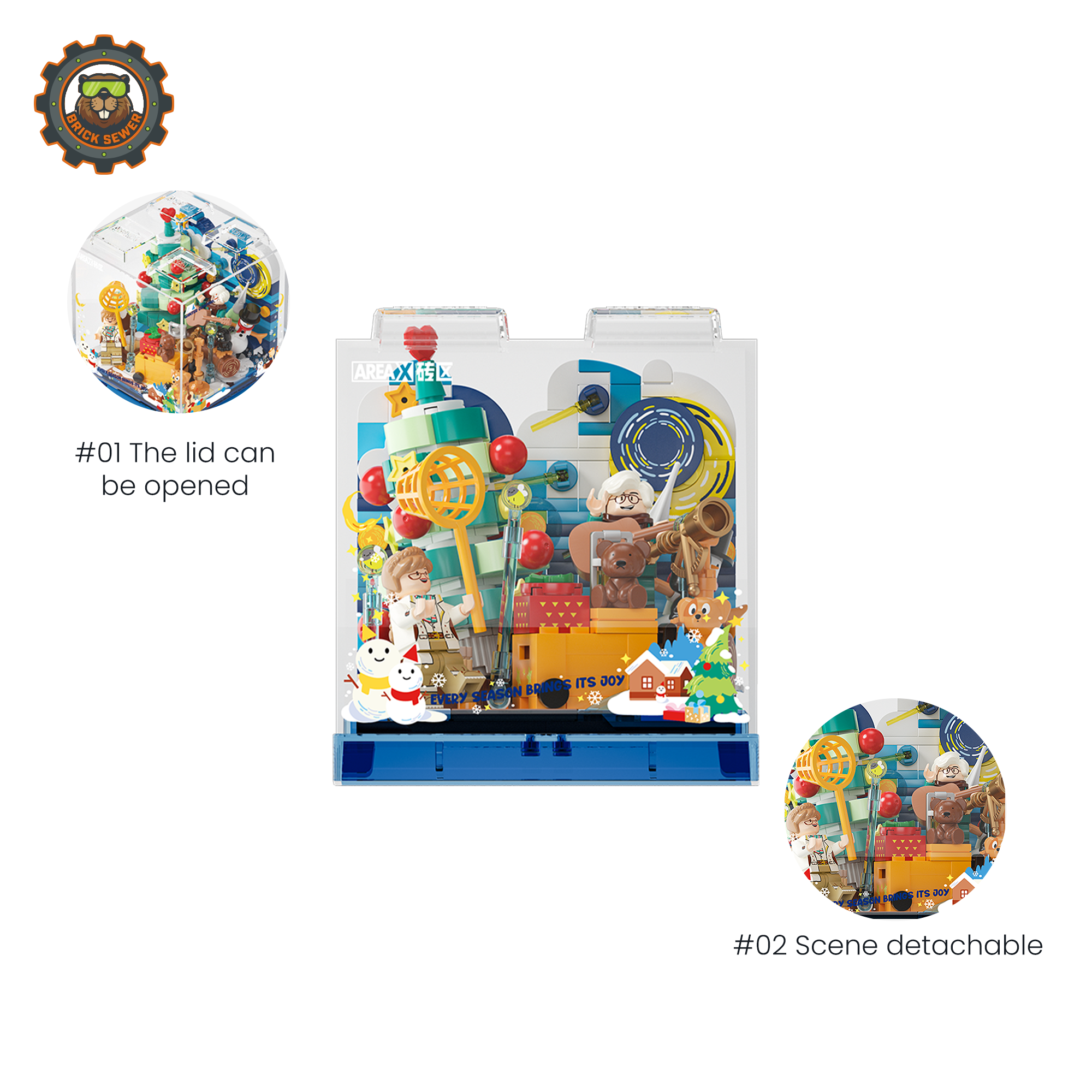 Winter Camping Brick Set - View 2: ax0106-play-02
