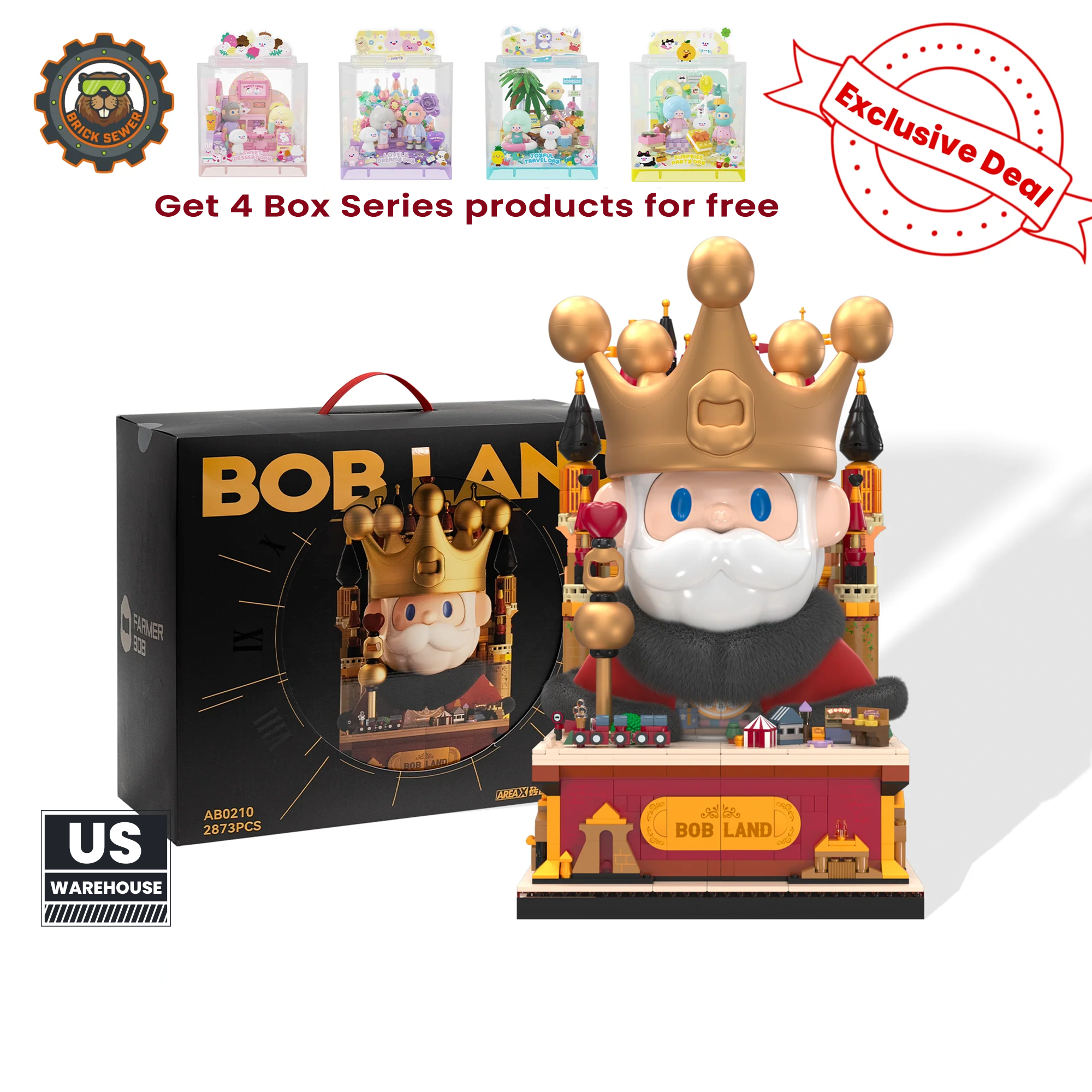 Bob Land Building Set 2873 pcs | Free Box Series Included
