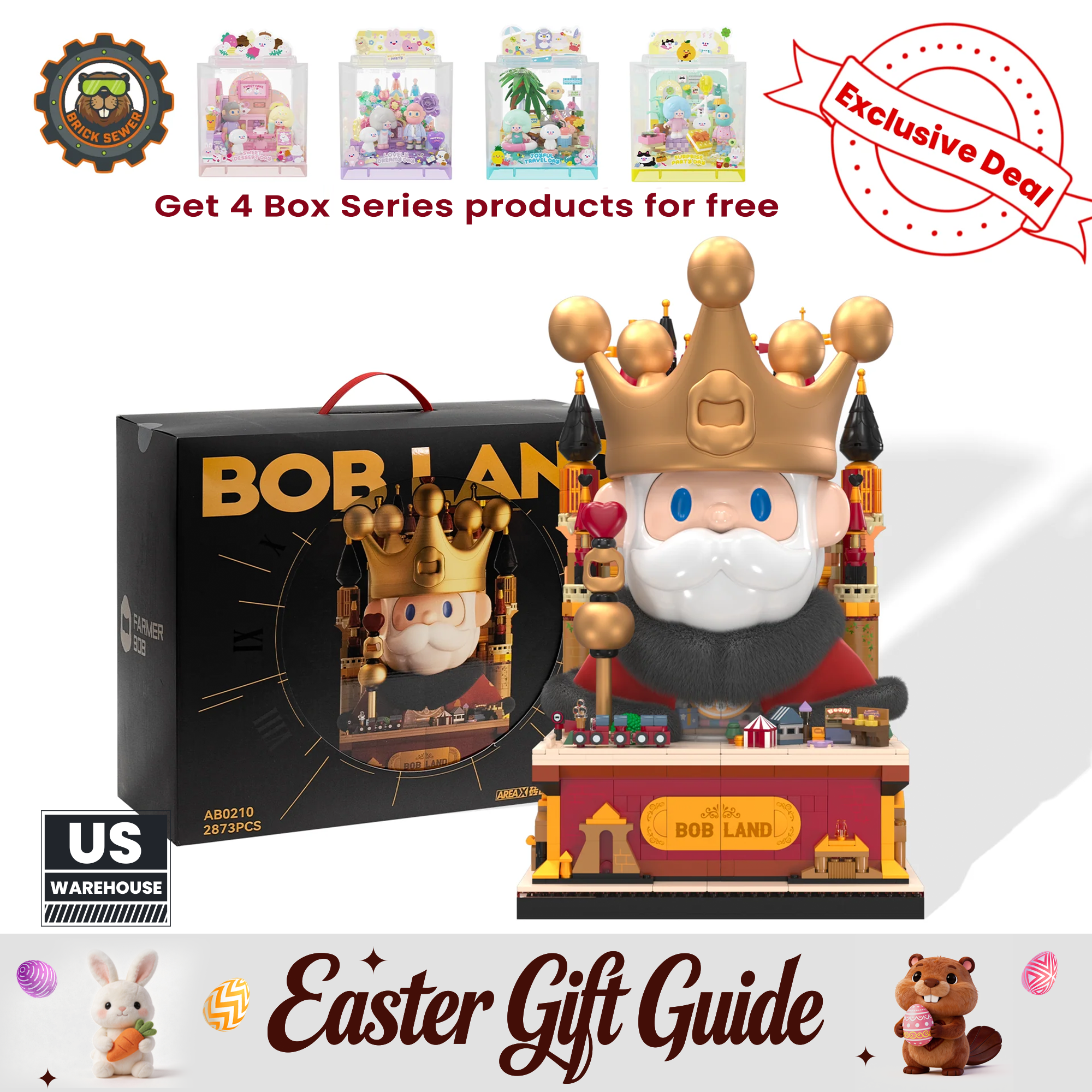 Bob Land Building Set 2873 pcs | Free Box Series Included