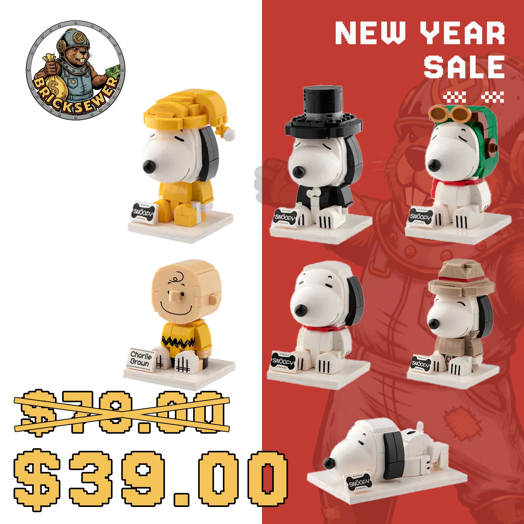 CACO S004 Peanuts Snoopy 7 Styles Movie