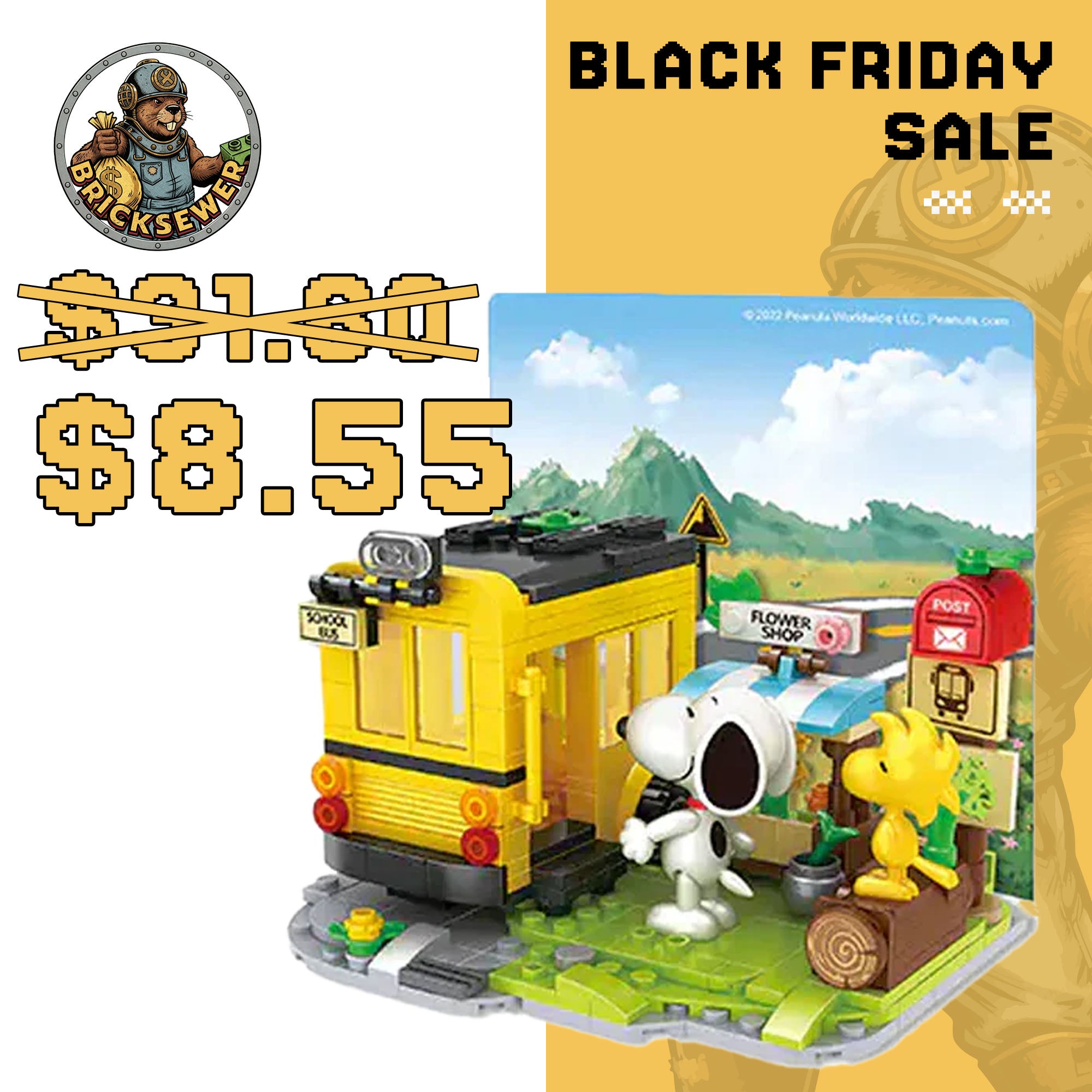 CACO Snoopy Background Painting Small Scene Movie