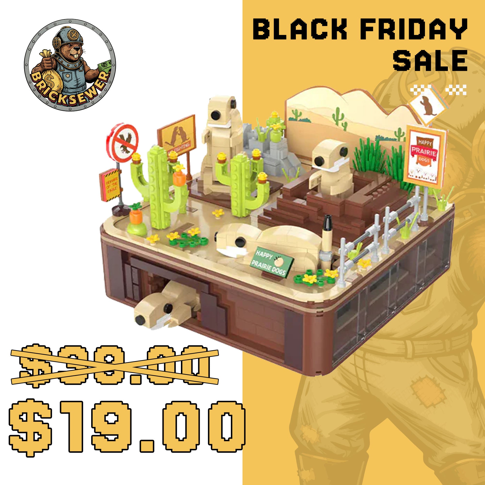 CaDA C71008 Dynamic Landscape Of Prairie Dog Creator Expert