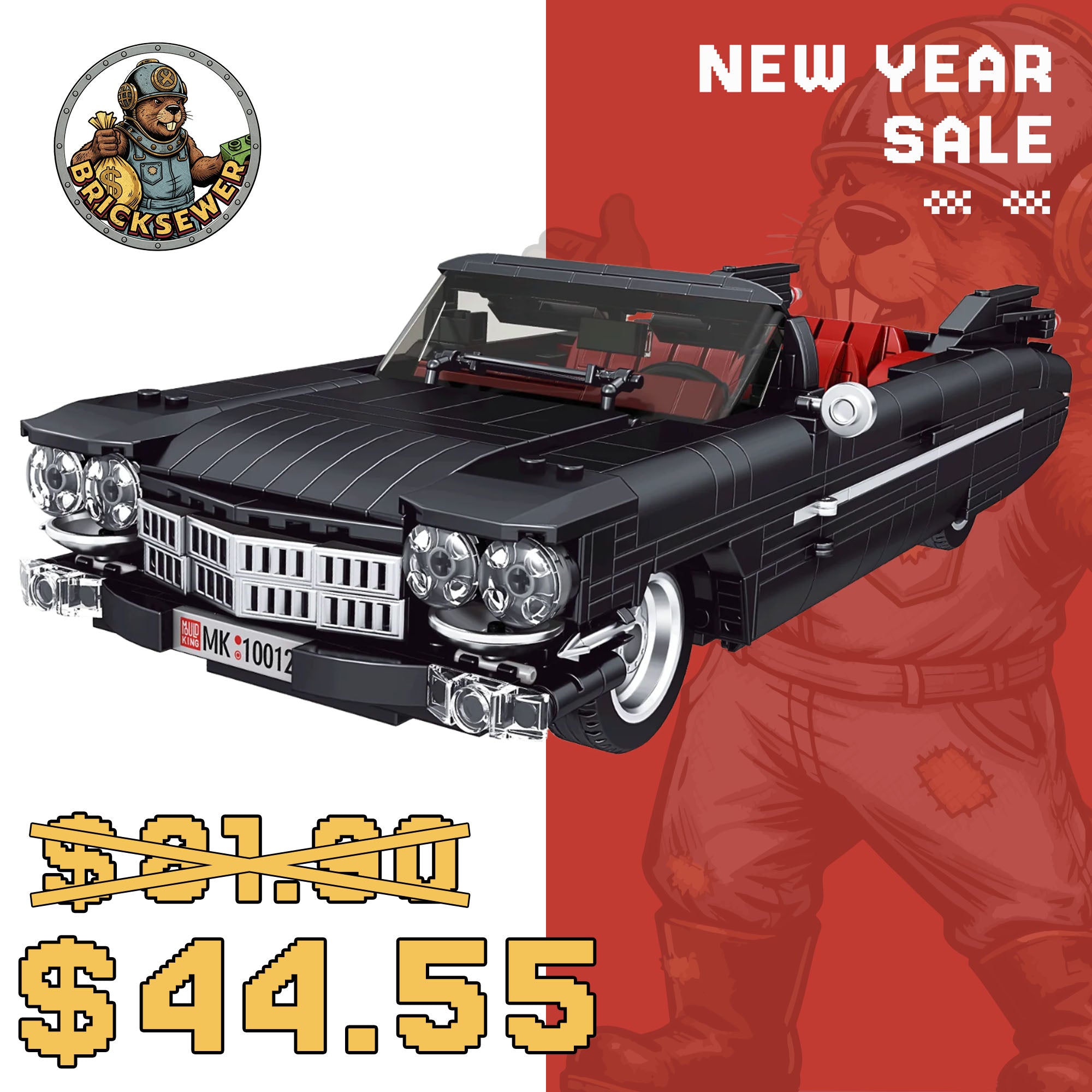 Mould King 10012 Cadi-Elrado Car Model Building Toy Set | 1,245 PCS