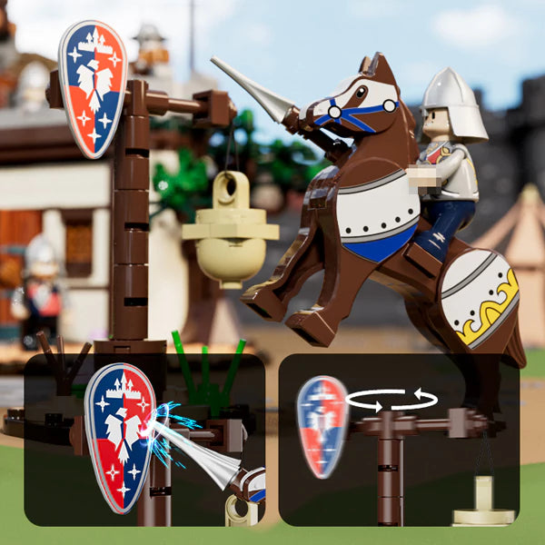 FunWhole F9048 Medieval Soldier Training Ground Medieval Castle