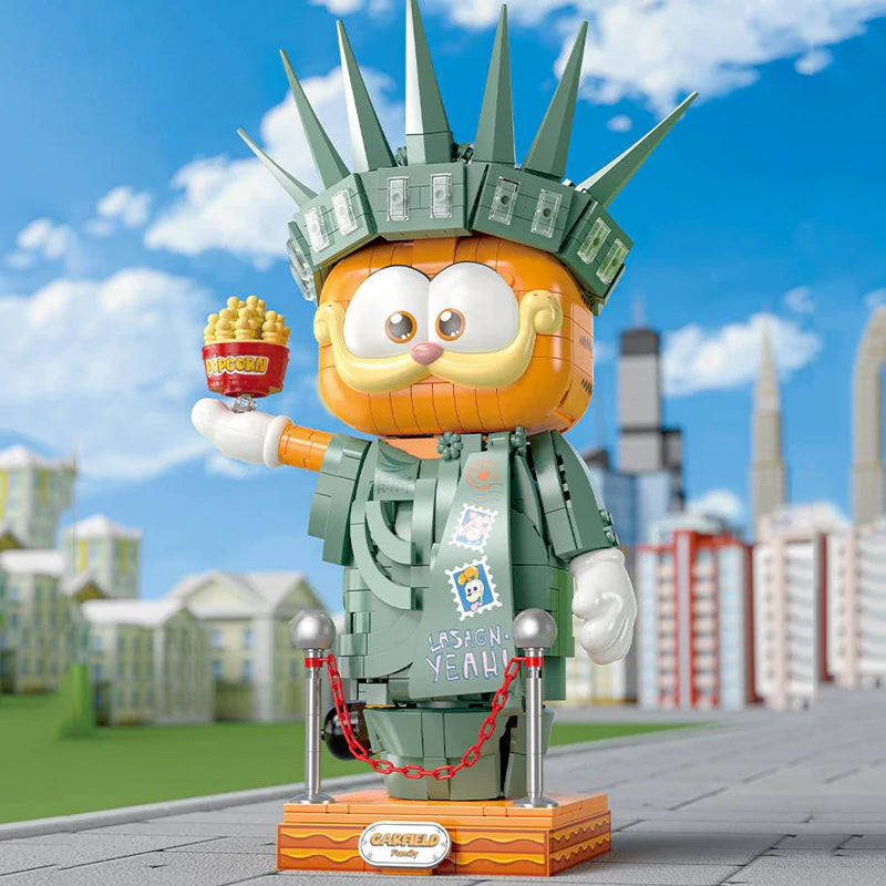 Feimibox S44072 Garfield Statue Of Liberty Movie