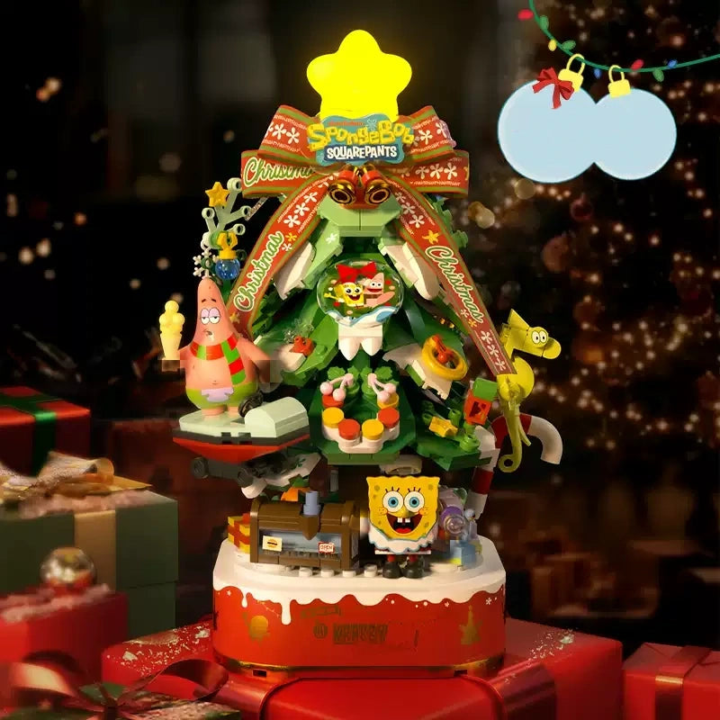 AreaX AB0065 SpongeBob SquarePants Happy Christmas Star Christmas Tree Movie
