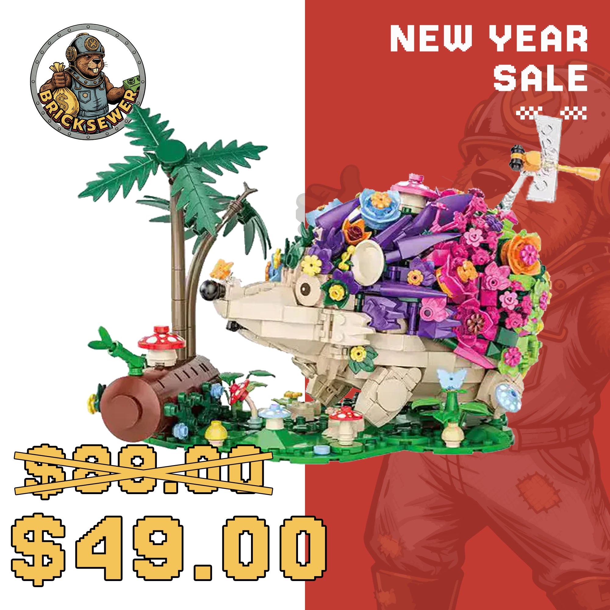 DK 6018 Hedgehogs Foraging For Food Creator Expert