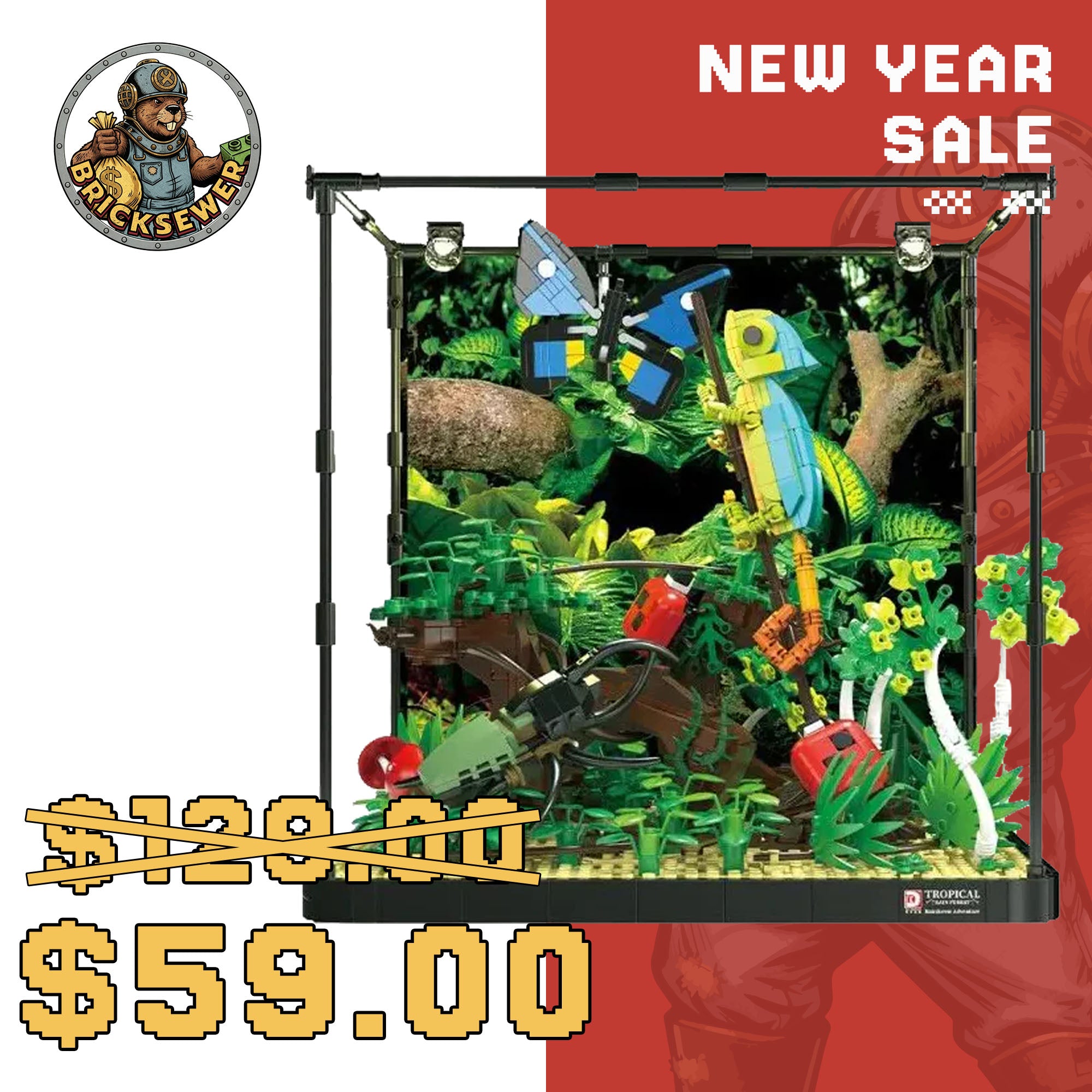 DK 7021 Tropical Rainforest Pavilion Creator Expert