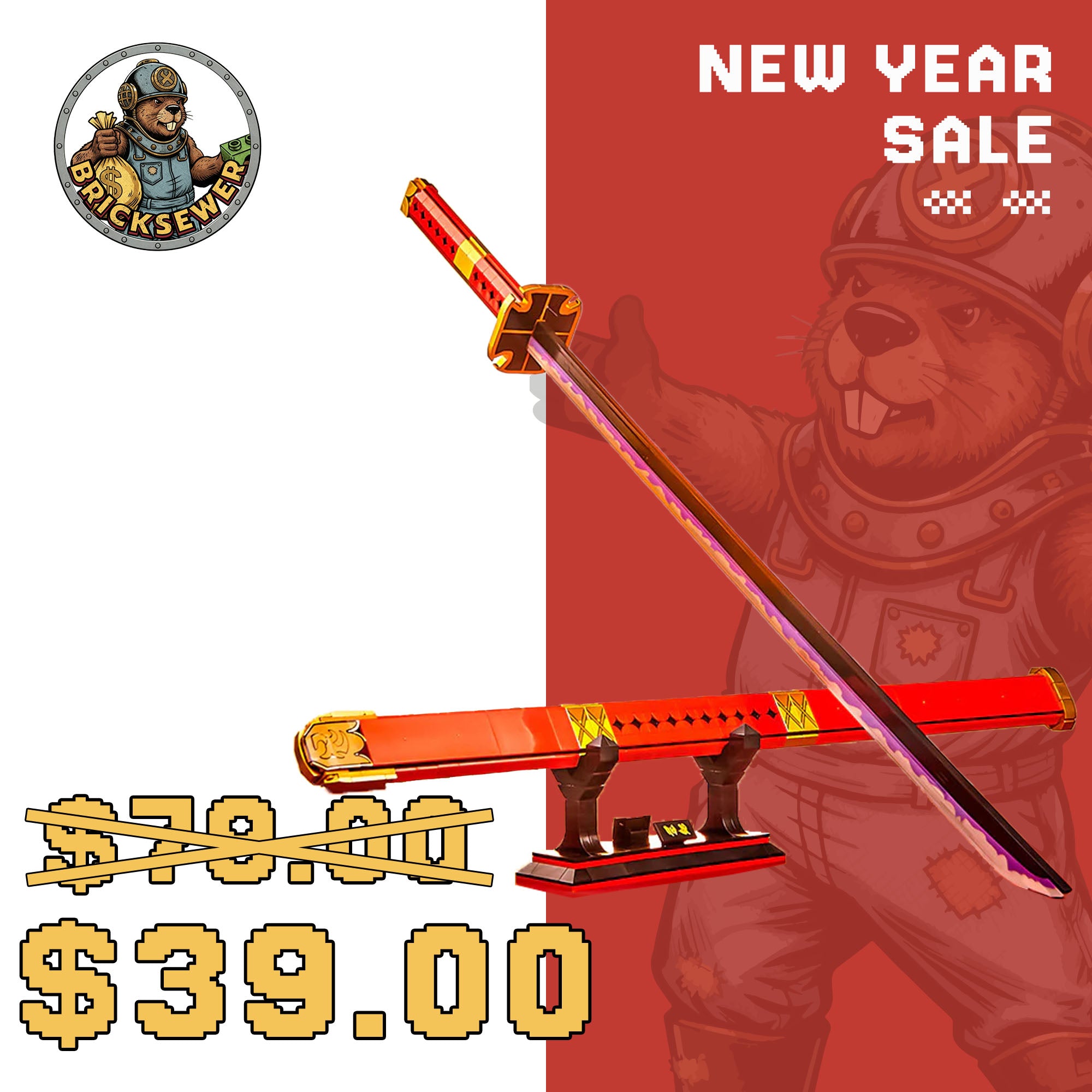 DK1508 One Piece Sword Blade Three Generations of Ghost Swords