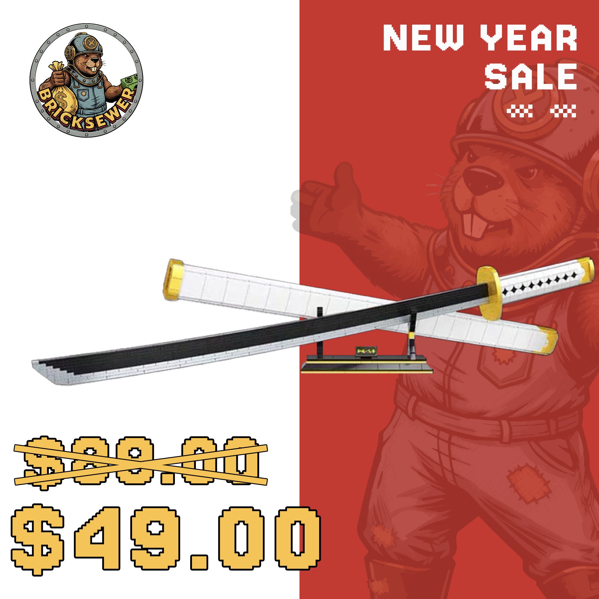 DK1509 One piece Wado Ichimonji Sword Building Blocks Movie & Game