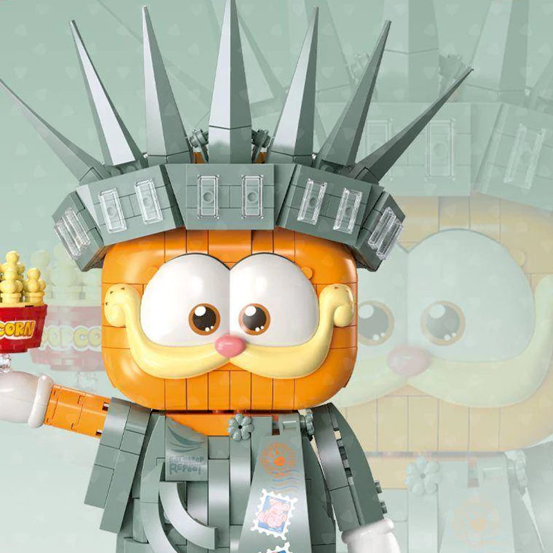 Feimibox S44072 Garfield Statue Of Liberty Movie