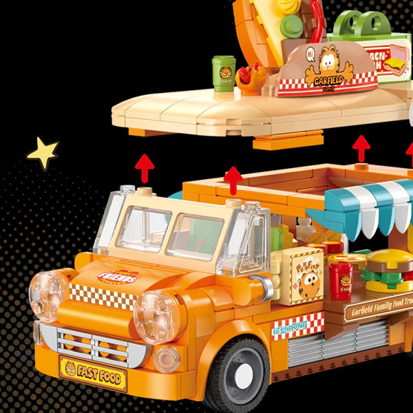 Feimibox S44052 Garfield Family Mobile Food Cart Movie