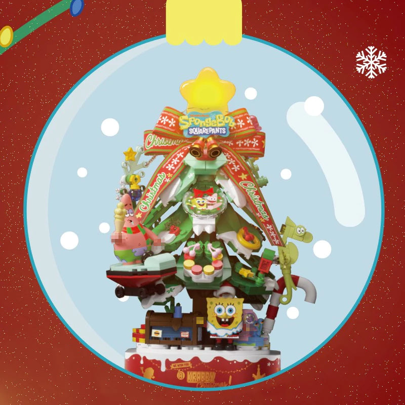 AreaX AB0065 SpongeBob SquarePants Happy Christmas Star Christmas Tree Movie