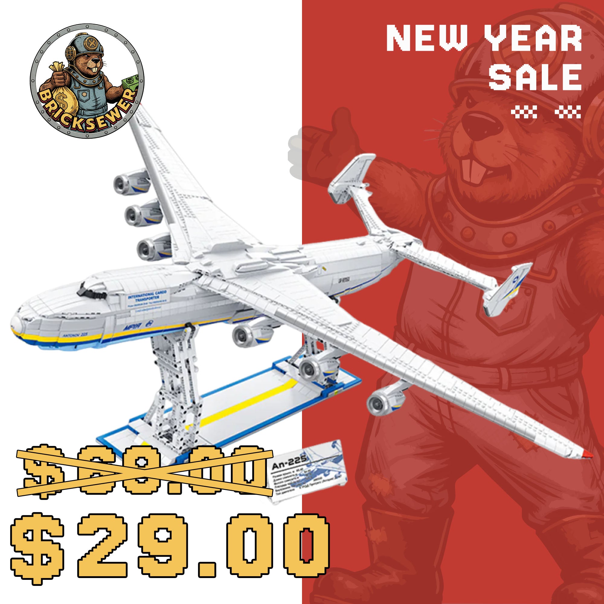 JIESTAR 57014 Antonov An-225 Mriya Airlifter Technic