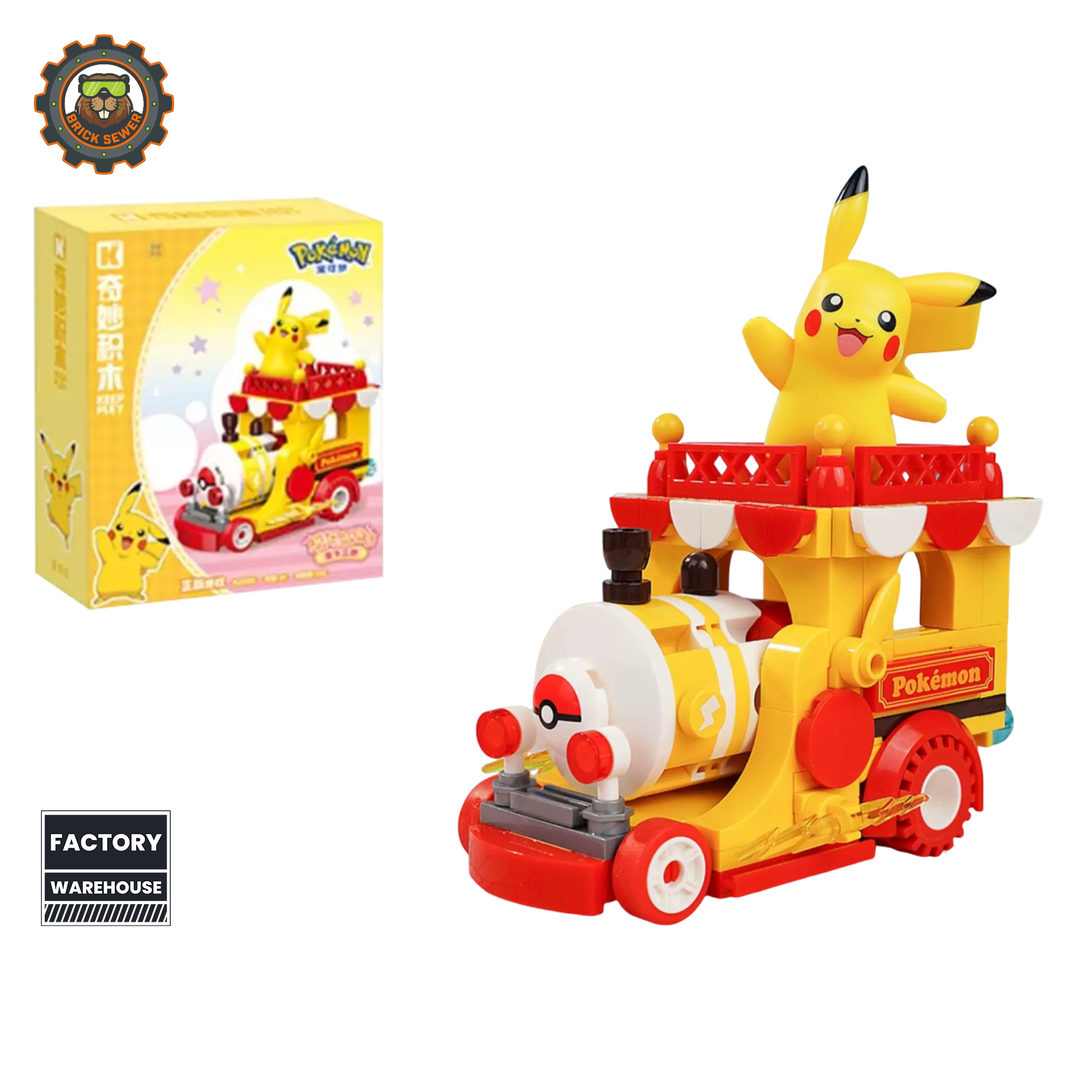 Keeppley Pokémon Pikachu Parade Car Block Set
