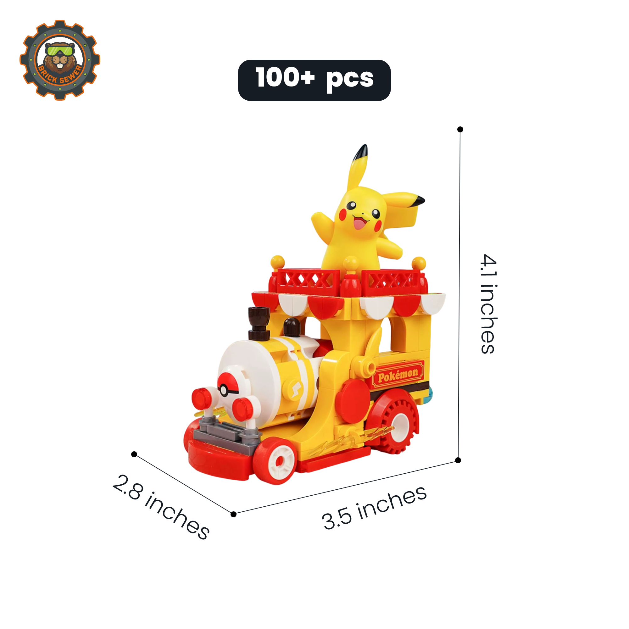 Keeppley Pokémon Pikachu Parade Car Block Set