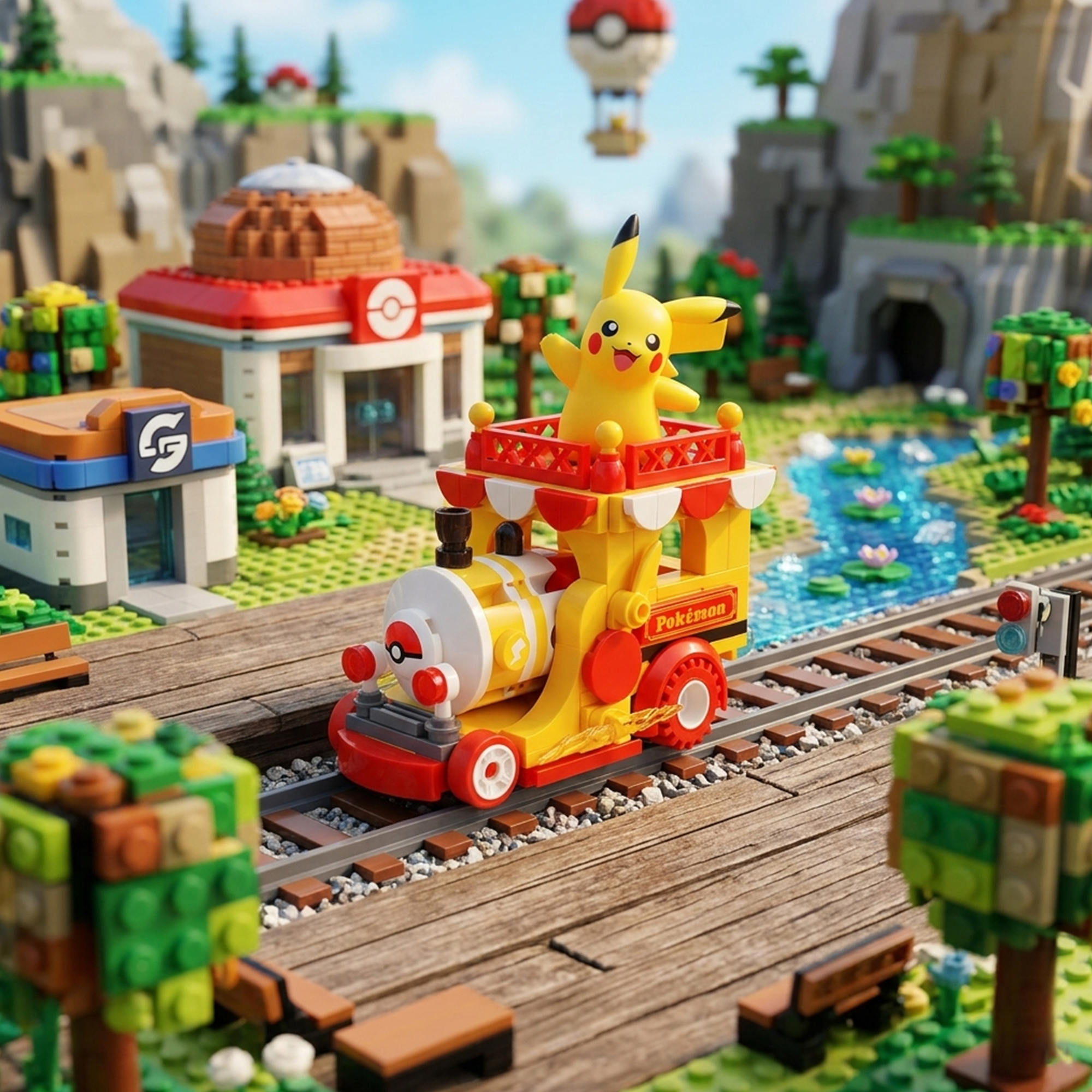 Keeppley Pokémon Pikachu Parade Car Block Set