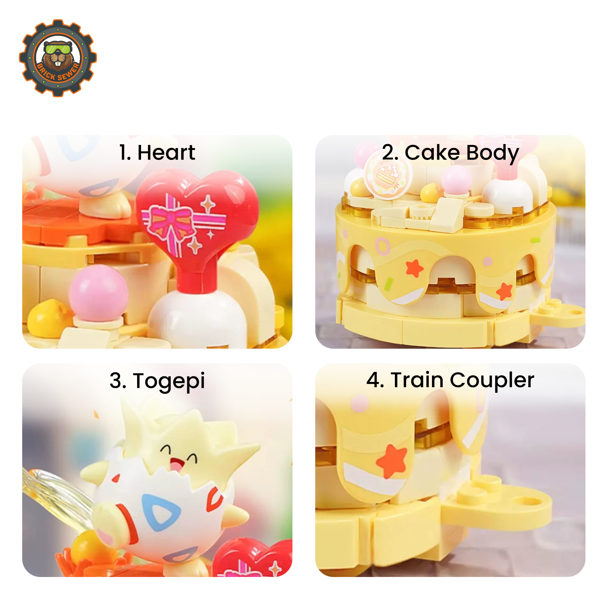 Keeppley Pokémon Togepi Parade Car Block Set