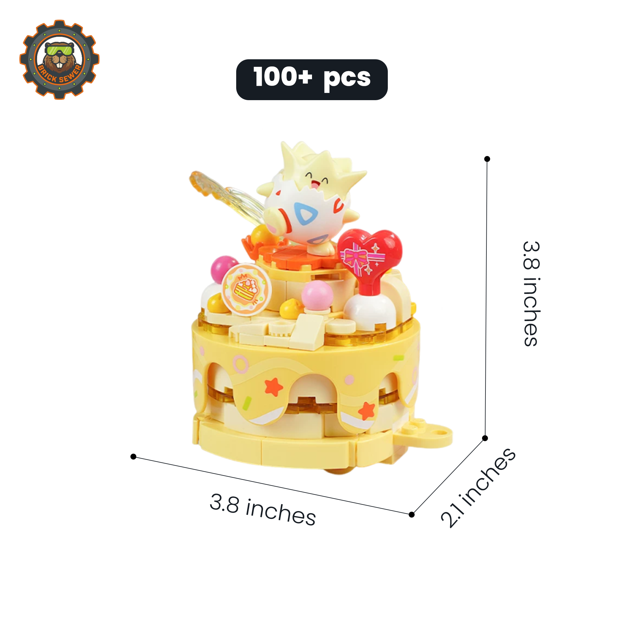 Keeppley Pokémon Togepi Parade Car Block Set