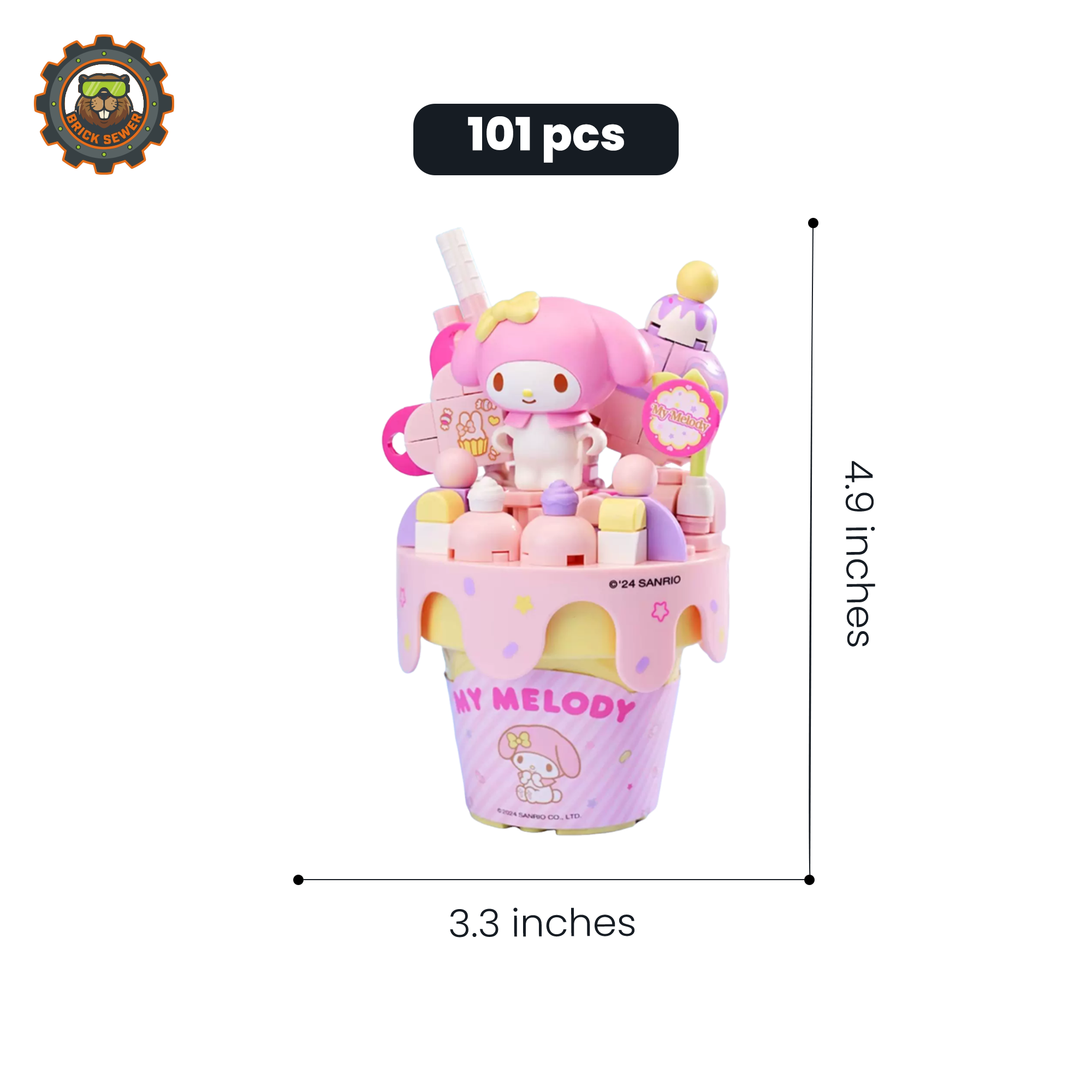 Keeppley K20842 My Melody Sweet Cone Building Block Set