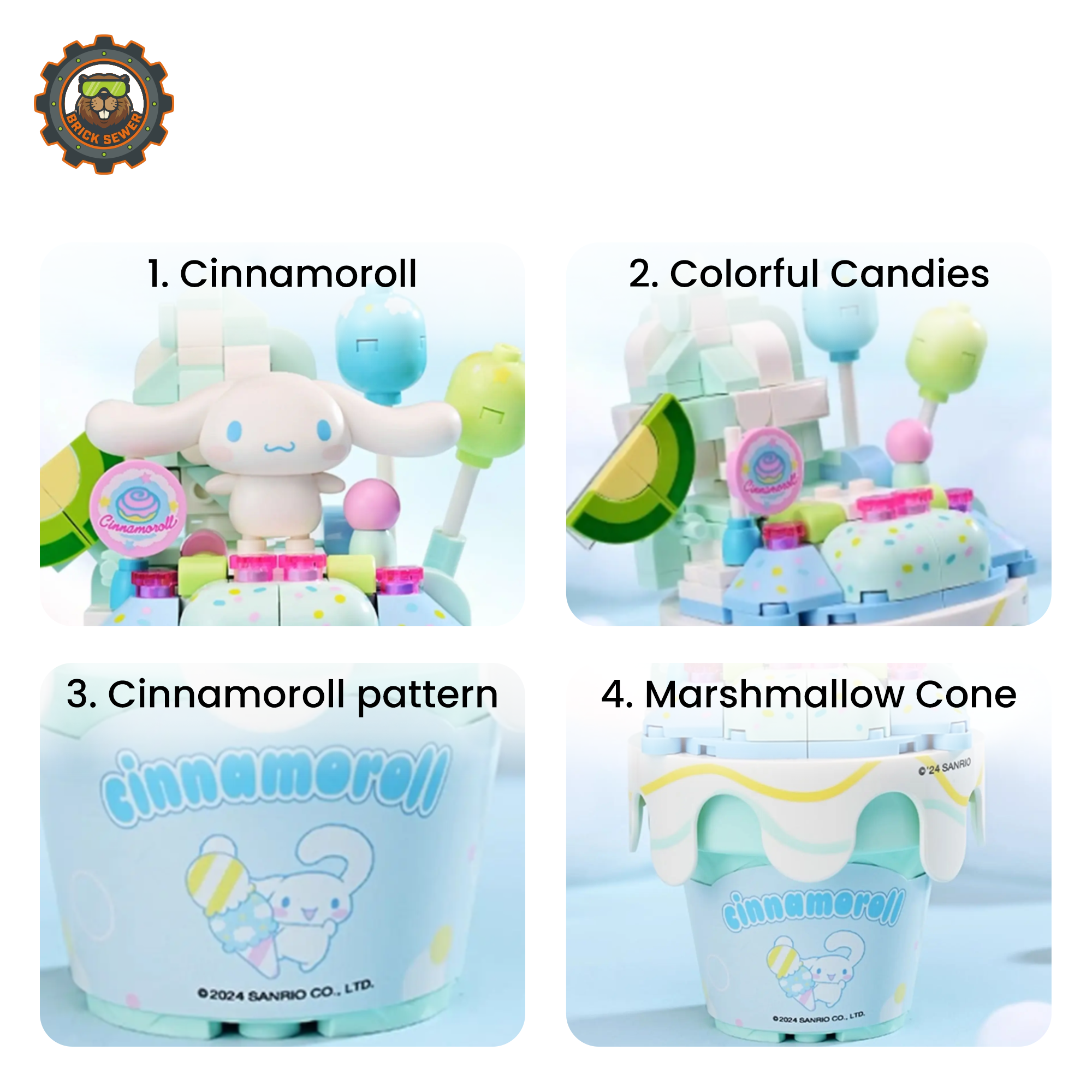 Keeppley K20843 Cinnamoroll Cotton Candy Block Set