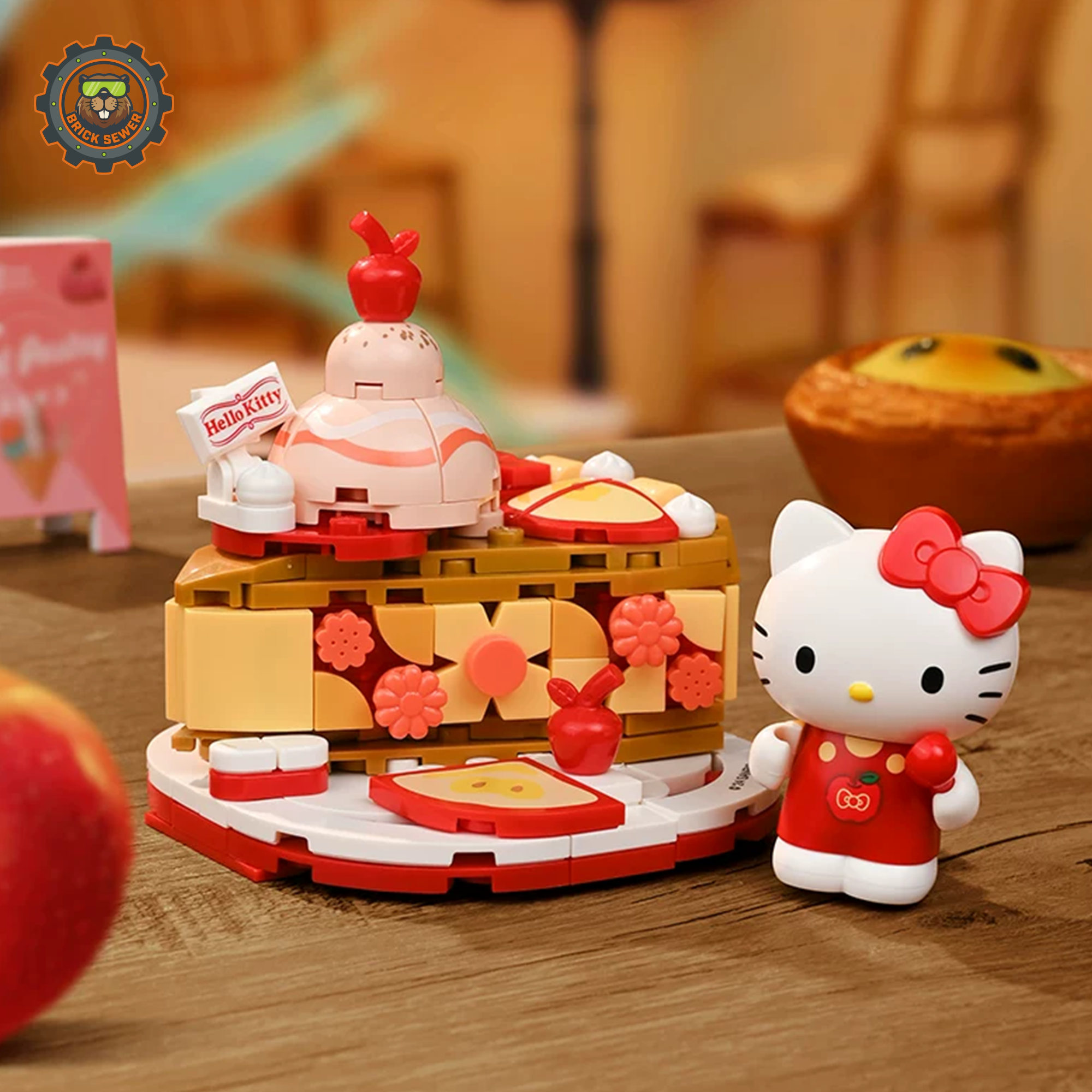 Keeppley K20859 Hello Kitty Apple Pie Mini Block Display Set