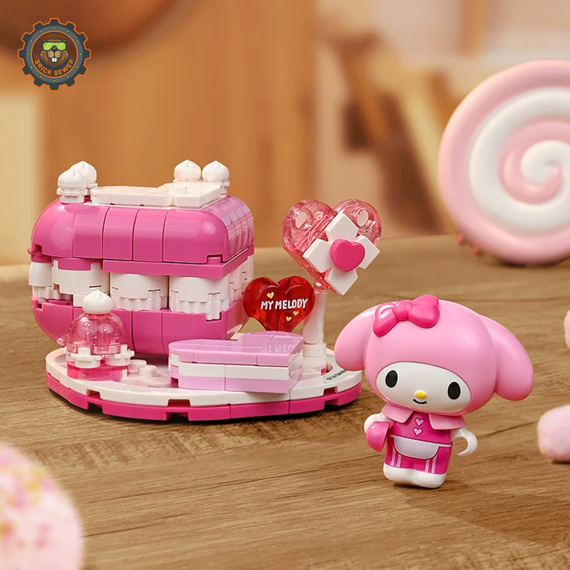 Keeppley K20860 My Melody Strawberry Mousse – Mini Dessert Display Block Set