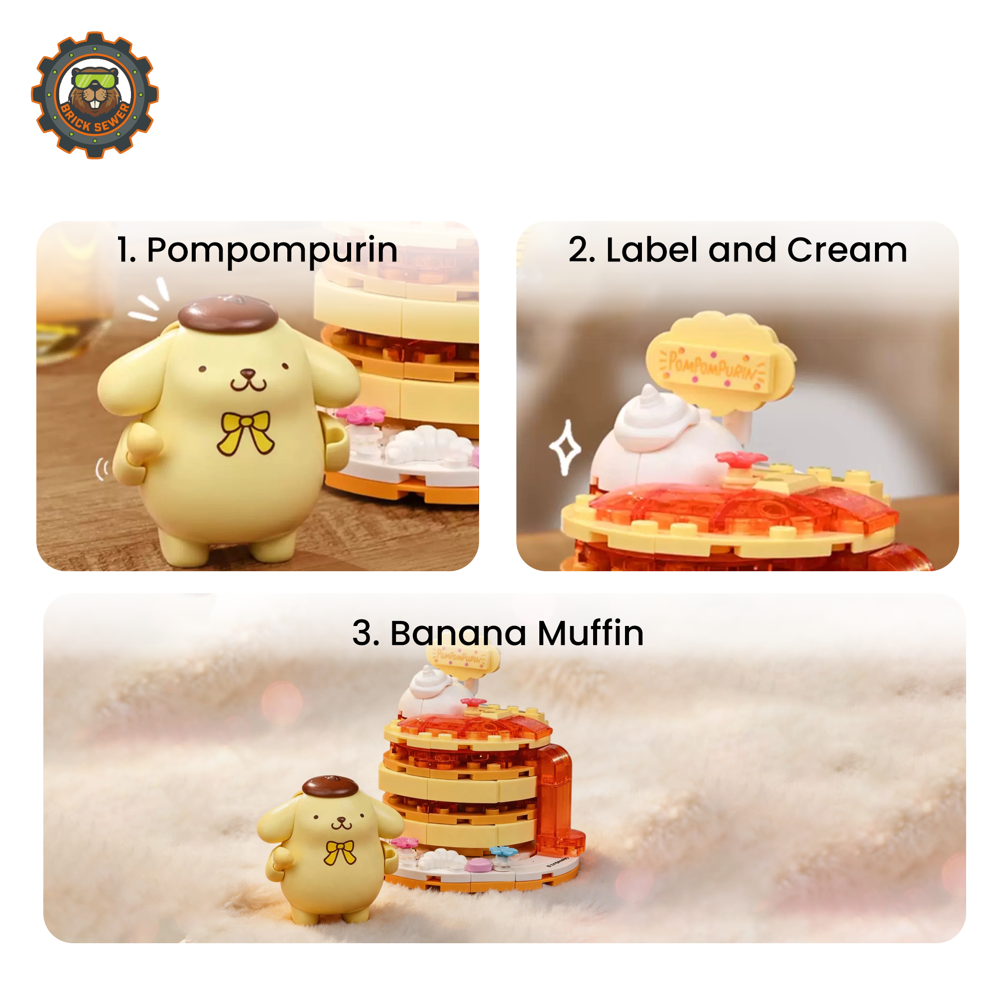 Keeppley K20862 – Pompompurin Banana Pancake Building Set