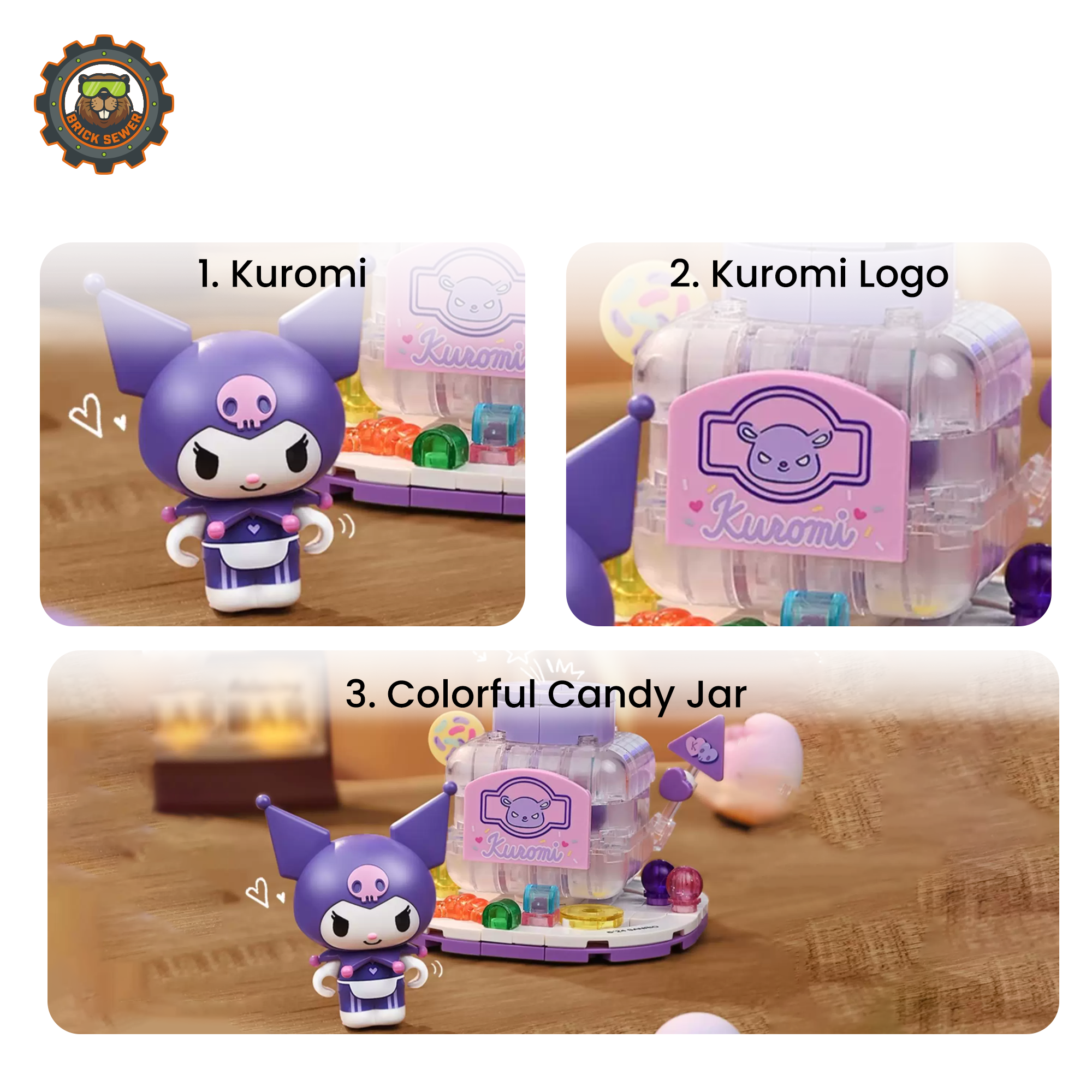 Keeppley K20863 – Kuromi Candy Jar Building Set
