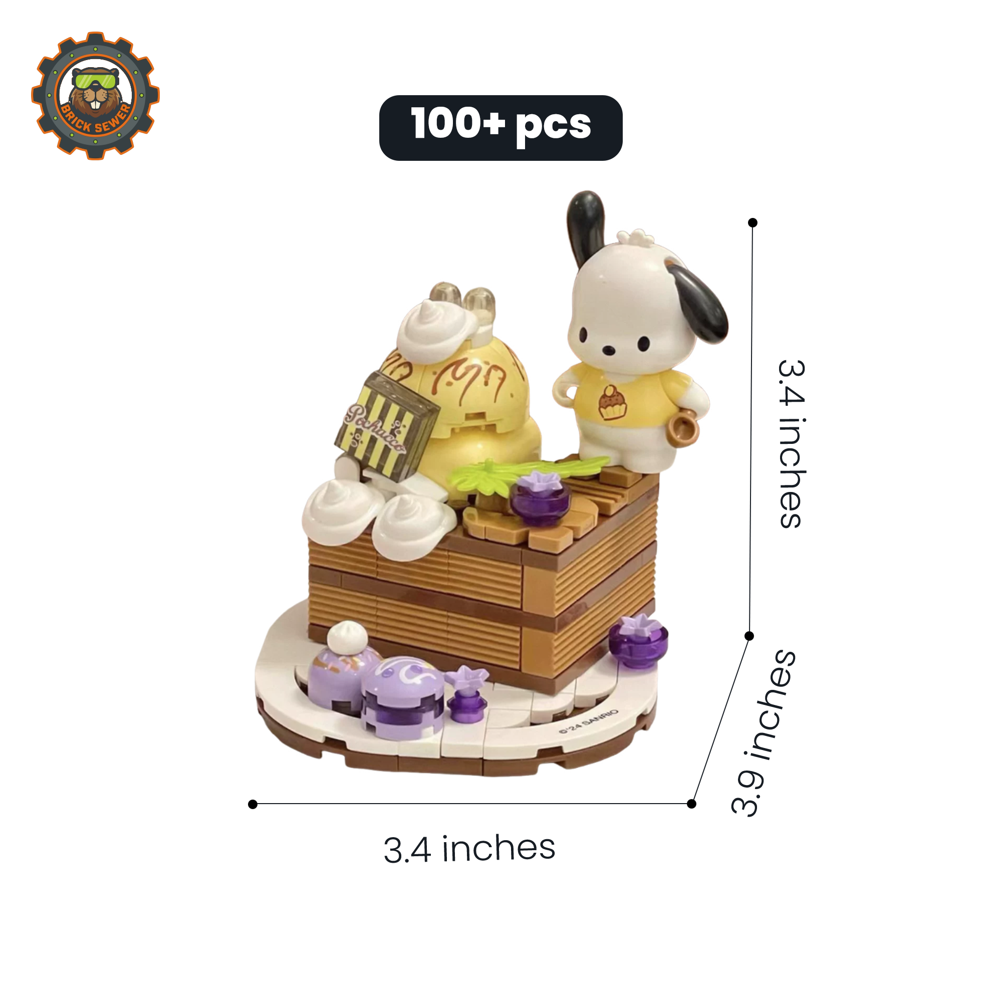 Keeppley K20864 – Pochacco Chocolate Cake Building Set
