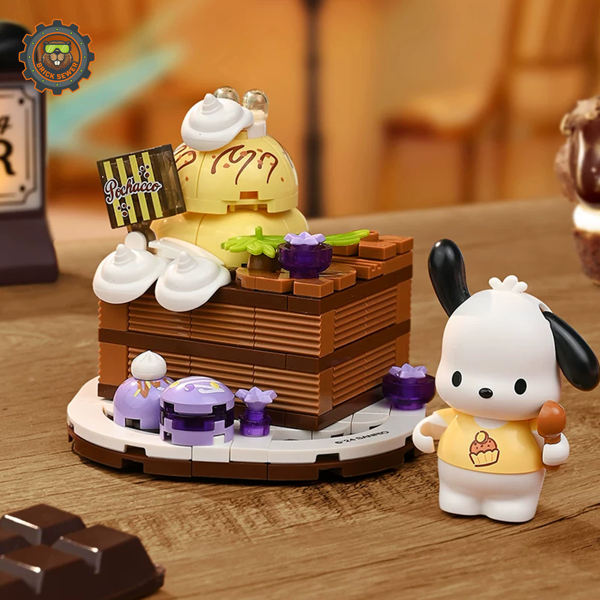 Keeppley K20864 – Pochacco Chocolate Cake Building Set