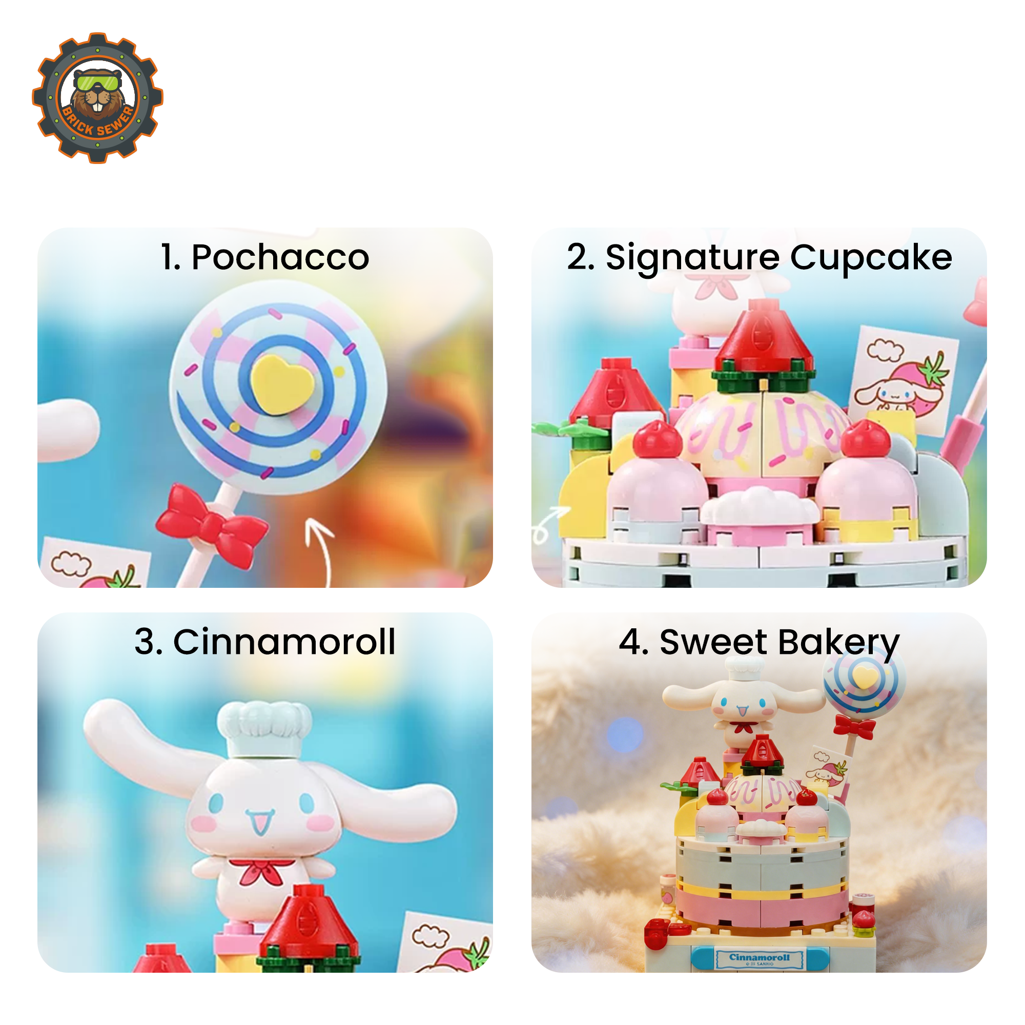 Keeppley K20869 – Cinnamoroll Sweet Bakery Building Set
