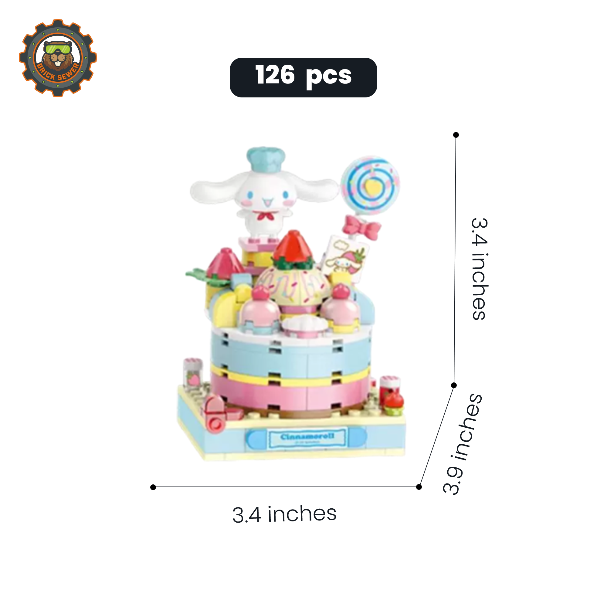 Keeppley K20869 – Cinnamoroll Sweet Bakery Building Set