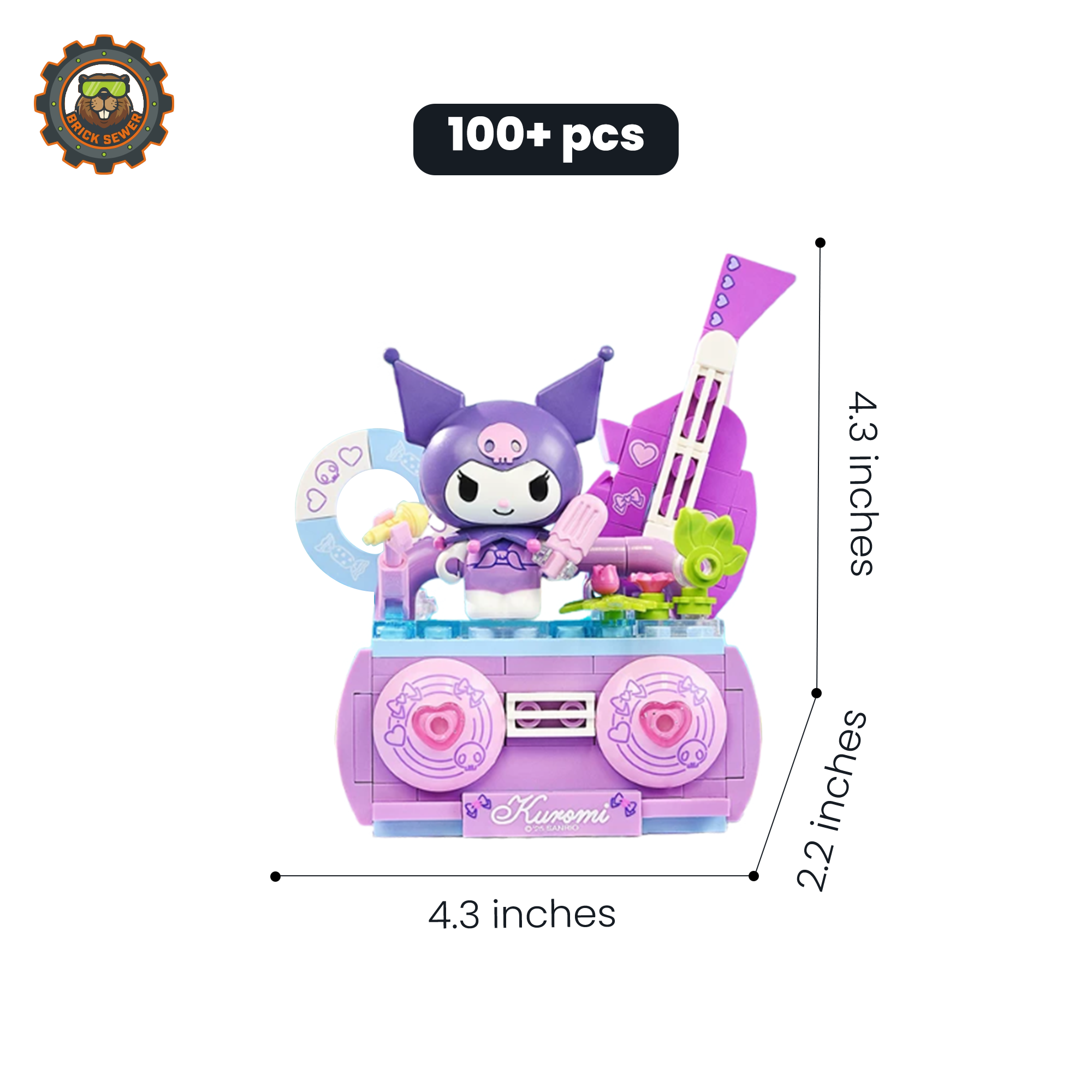 Keeppley K20874 – Kuromi Retro Radio Building Set