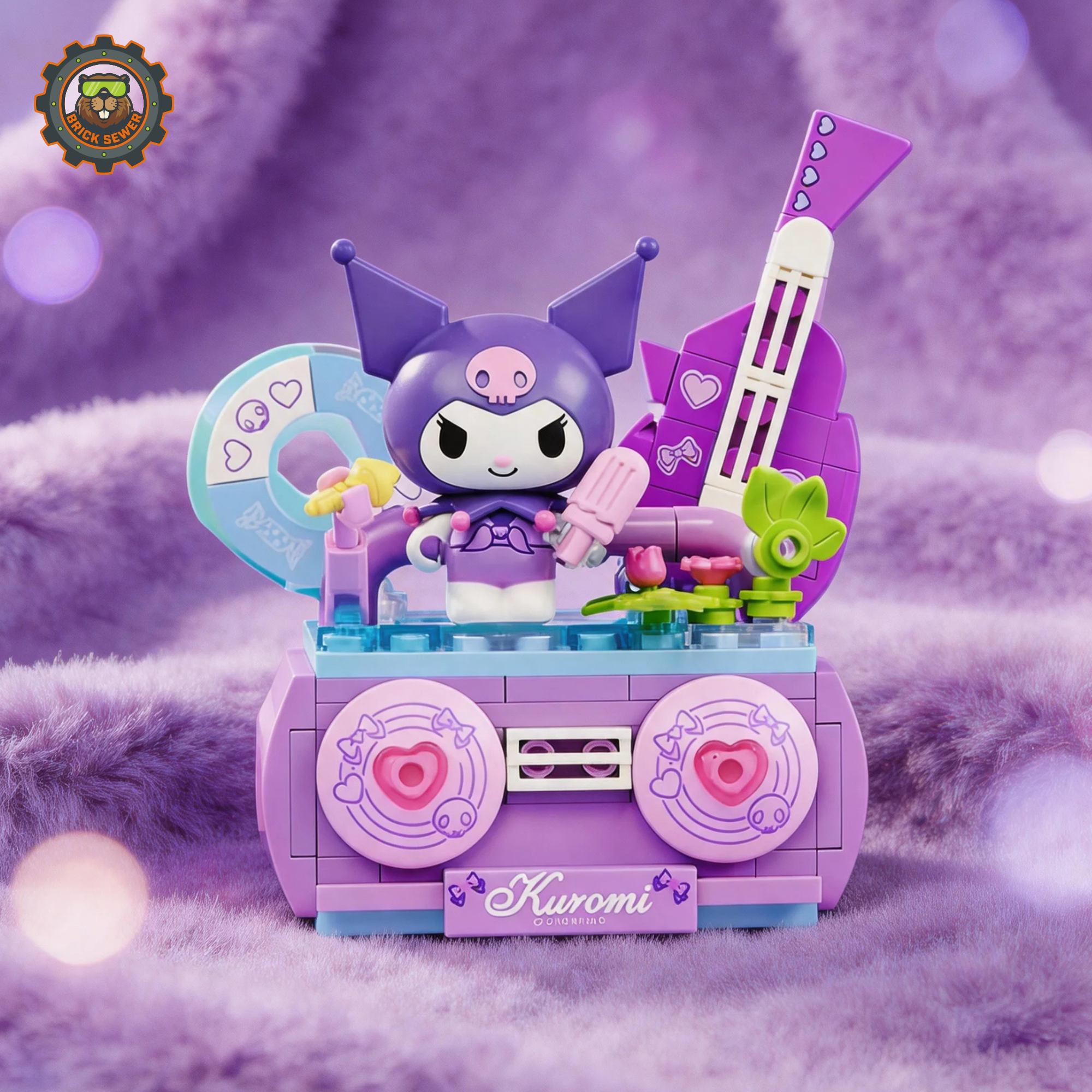 Keeppley K20874 – Kuromi Retro Radio Building Set