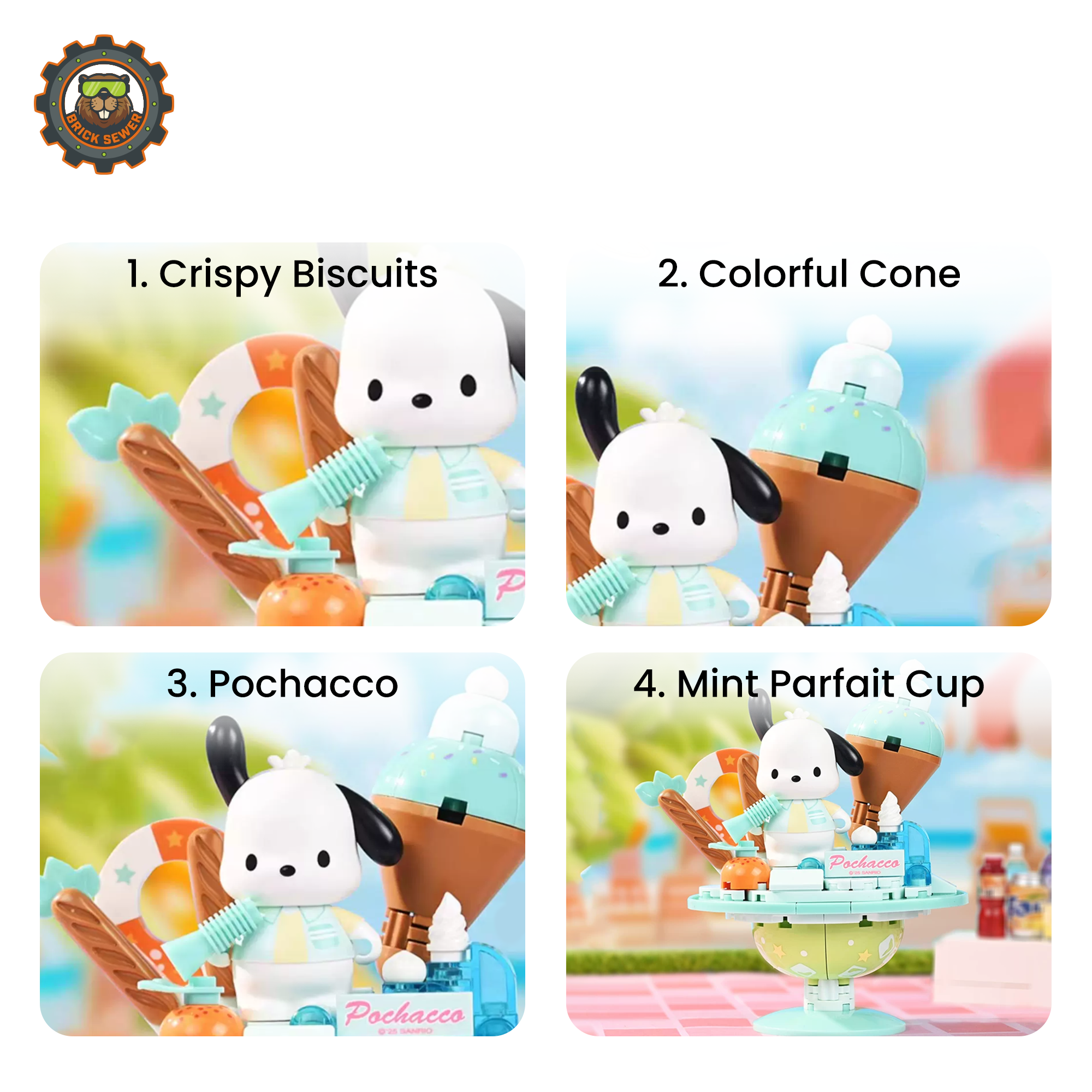 Keeppley K20875 – Mint Pochacco Cup Building Set