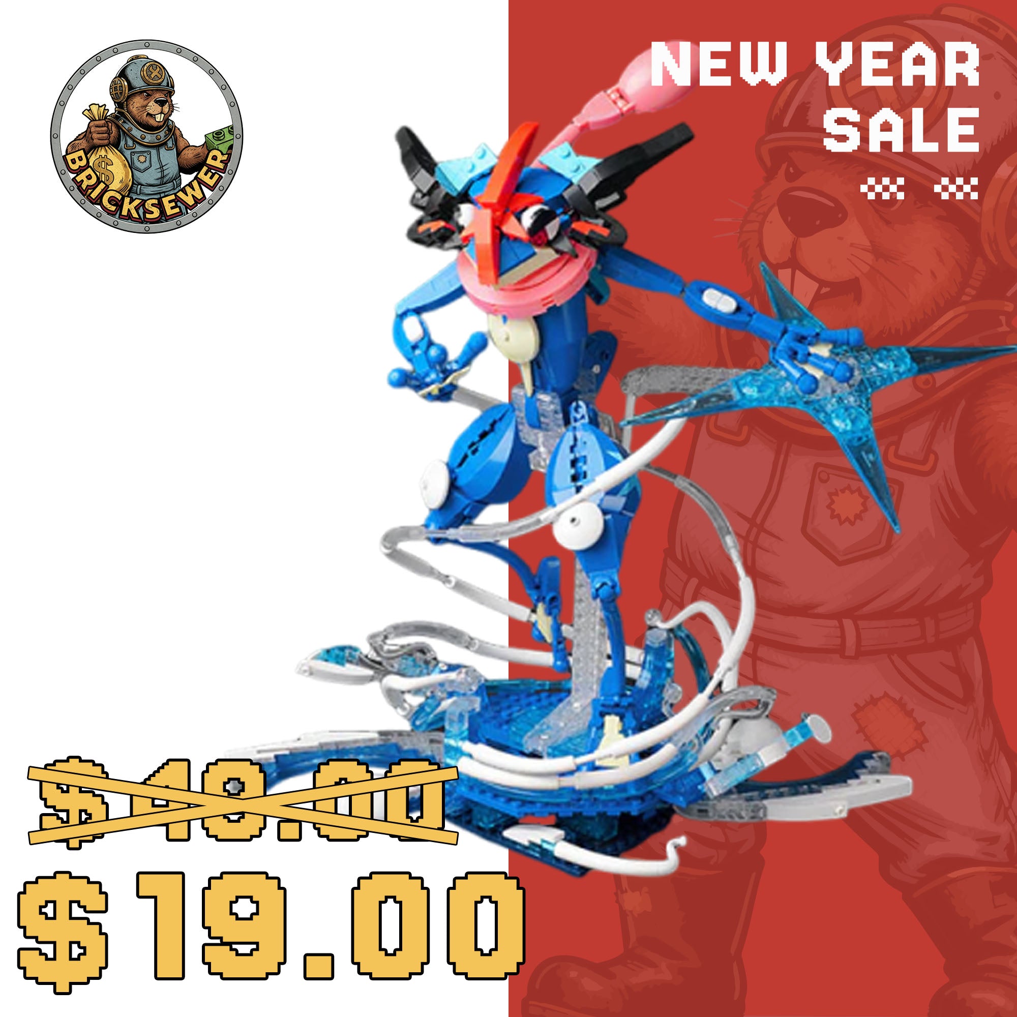 Keeppley Greninja Charizardite X Pokemon Movie