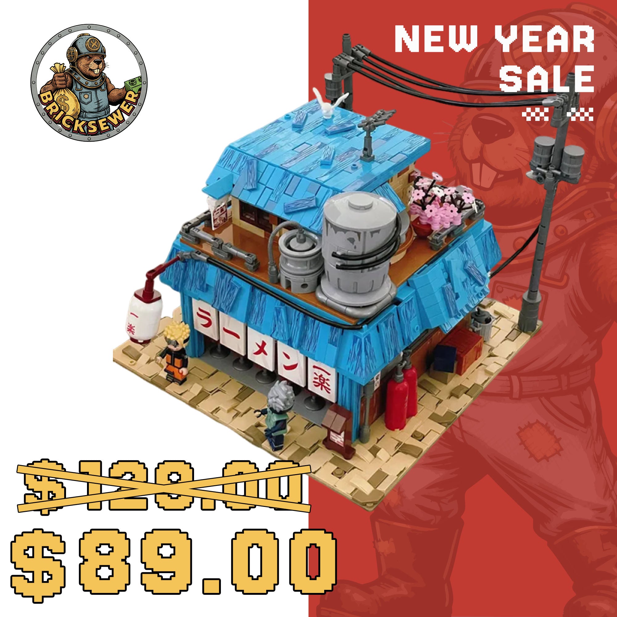 Keeppley K20509 Naruto Ichiraku Ramen Noodle Shop Movie & Game