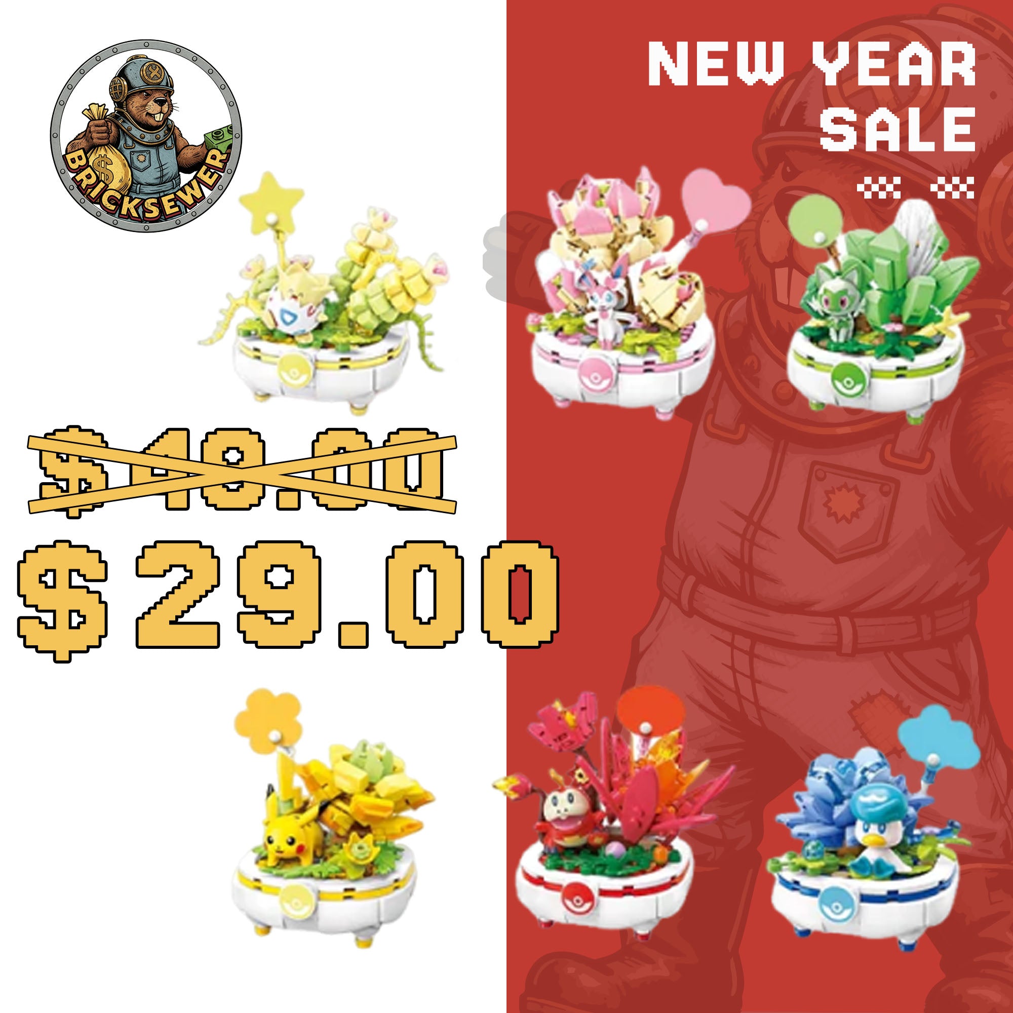 Keeppley Pokémon Potted Plant 2.0 Movie