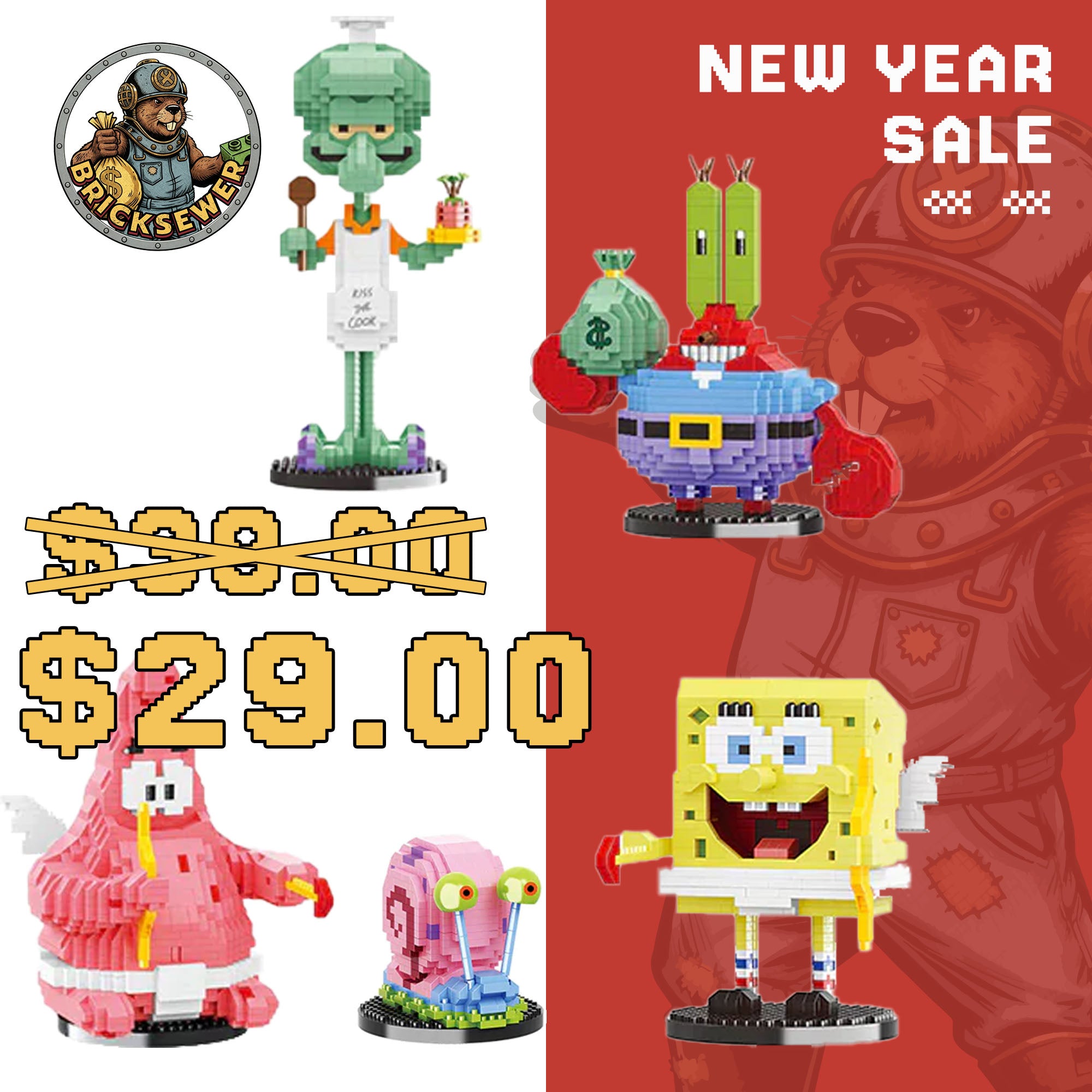[Mini Micro Bricks] Balody SpongeBob SquarePants Movie