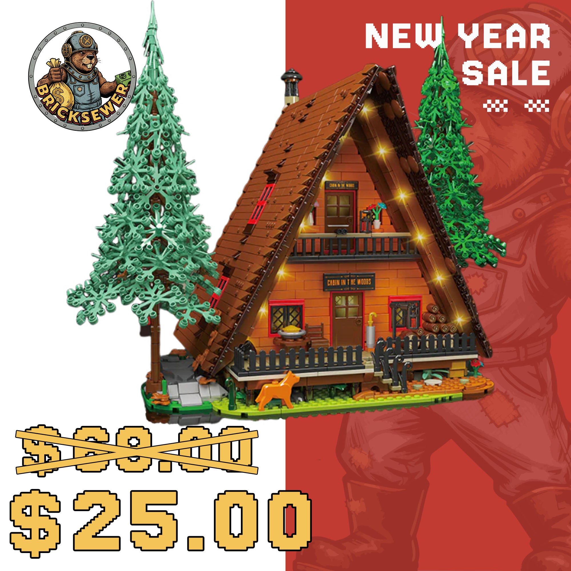 MouldKing 16053 Cabin In The Woods Modular Buildings