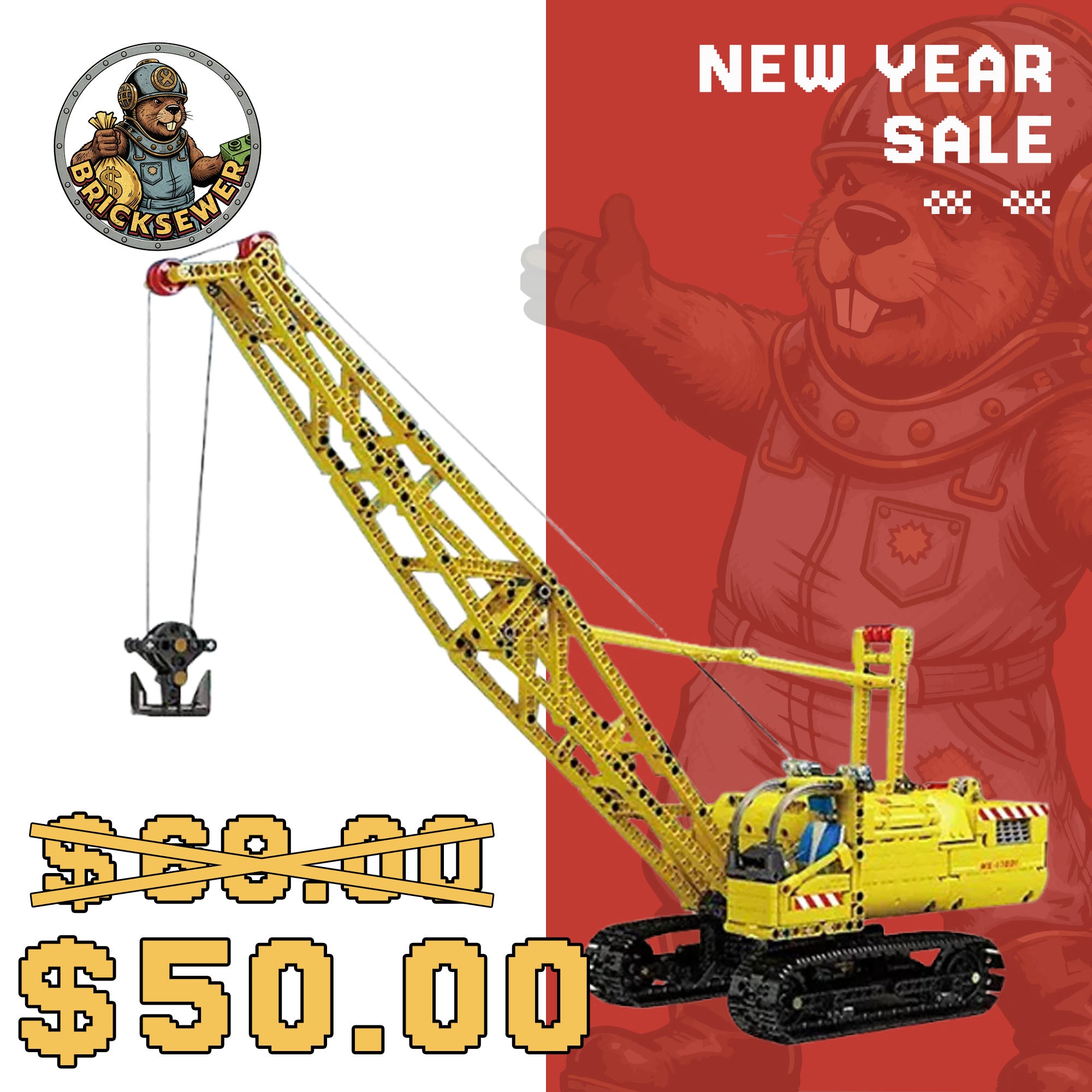 MouldKing 17001 Crawler Crane RC Technic