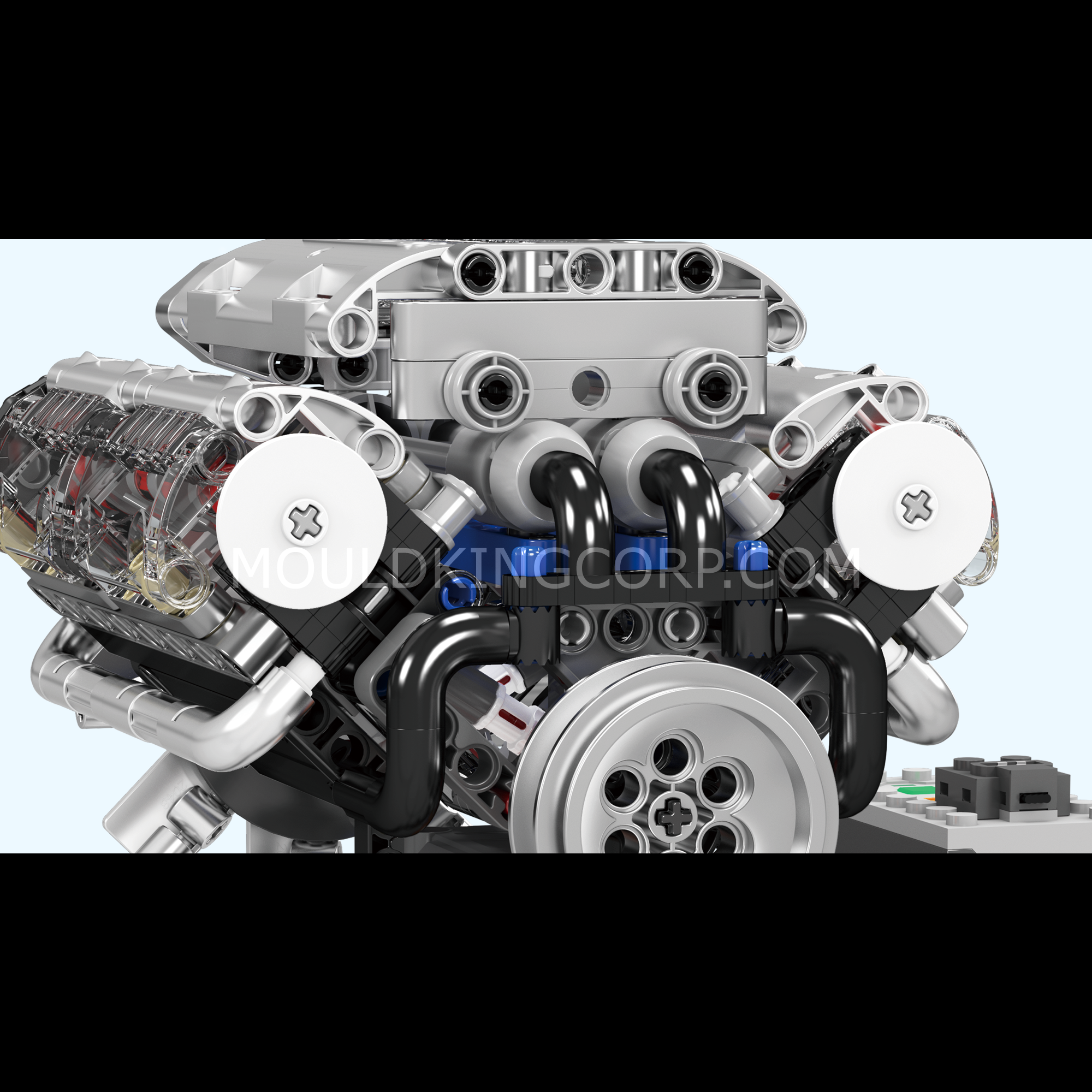 Mould King 10088 Motorised V8 Engine Building Set | 535 Pcs